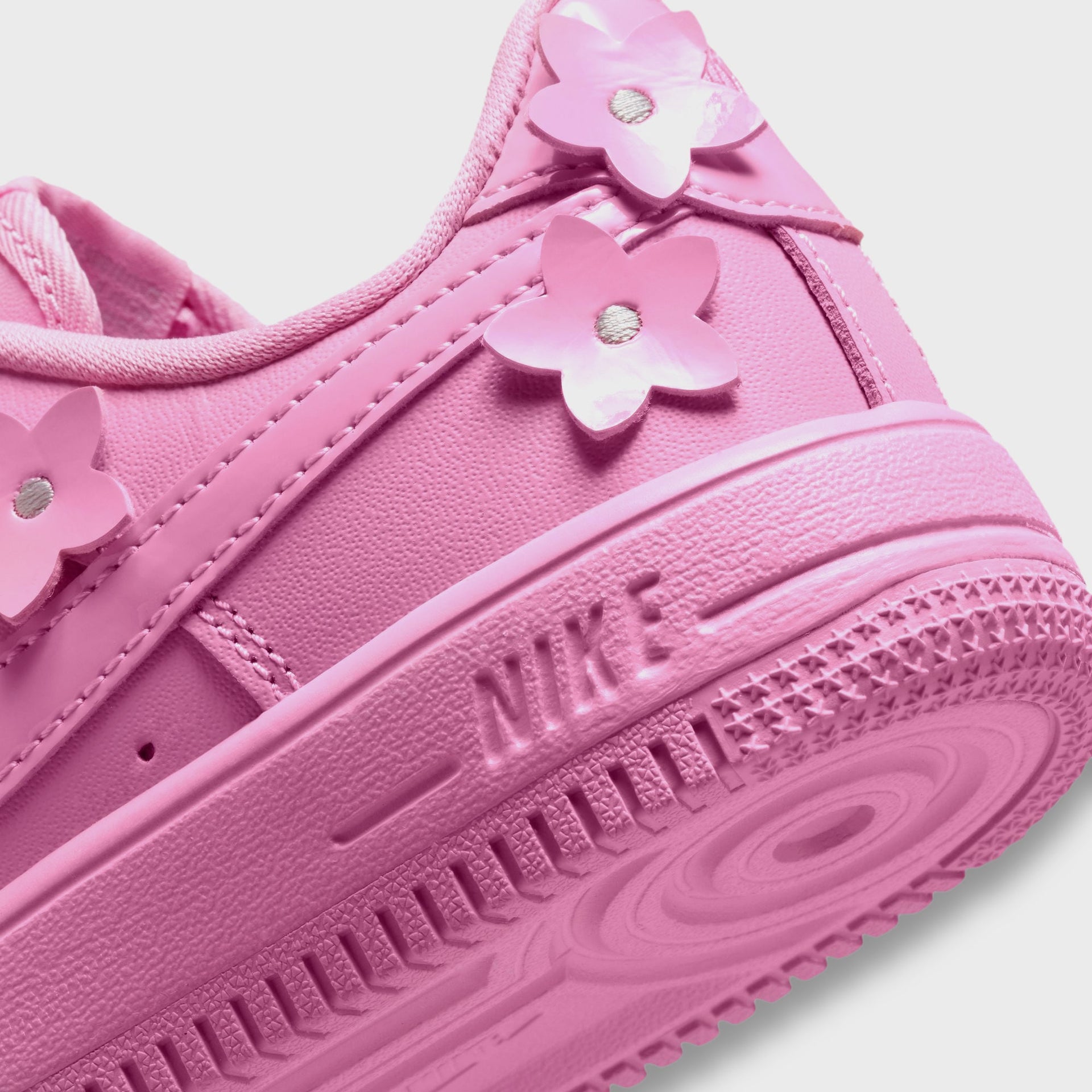 Nike PS Force 1 Low - Pink Rise / Pink Foam / Metallic Silver