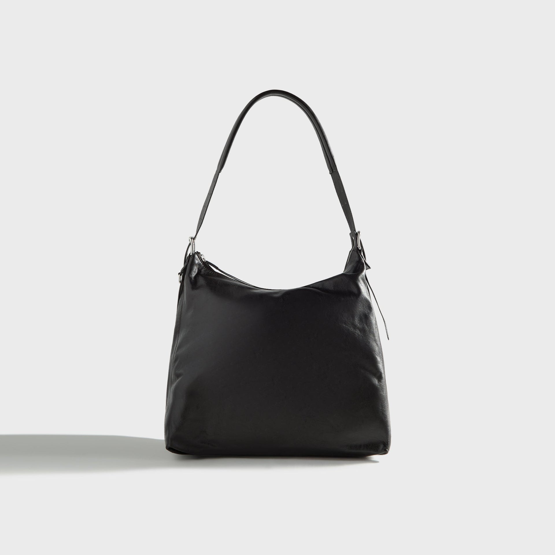 Lemaire Belted Hobo Bag in Dark Chocolate