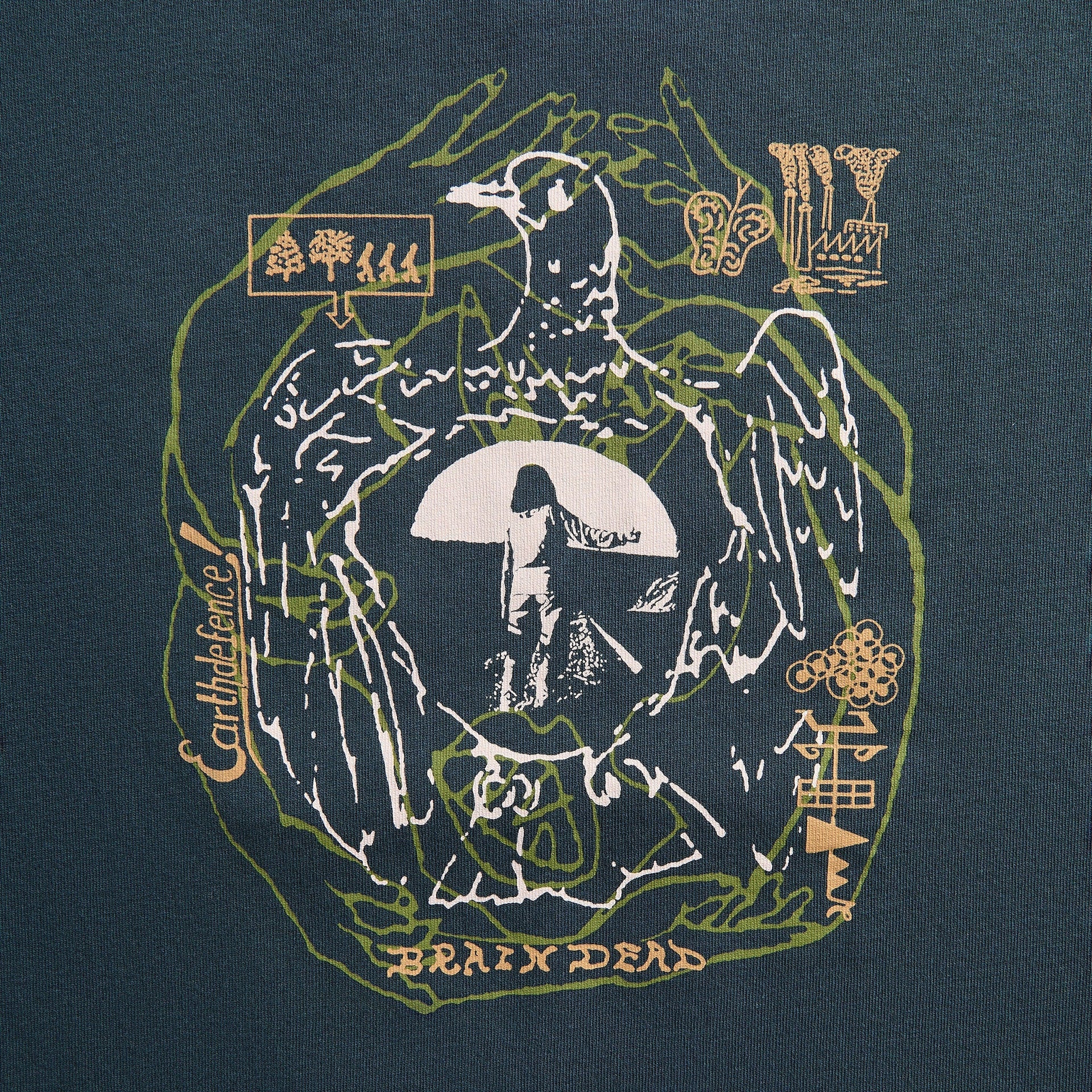 Brain Dead Earth Defense Tee - Slate