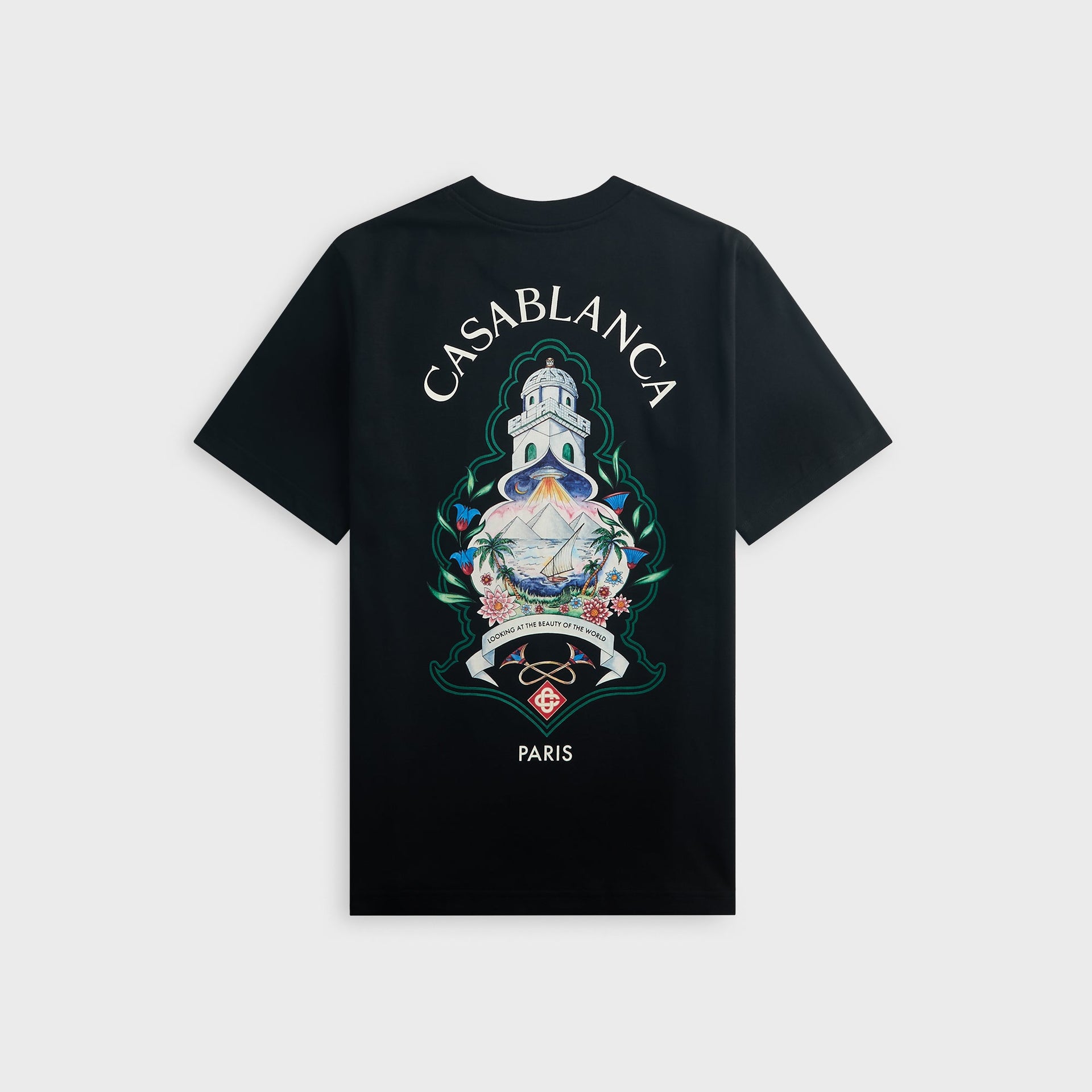 Casablanca Hotel Emblem Short Sleeve Tee - Black