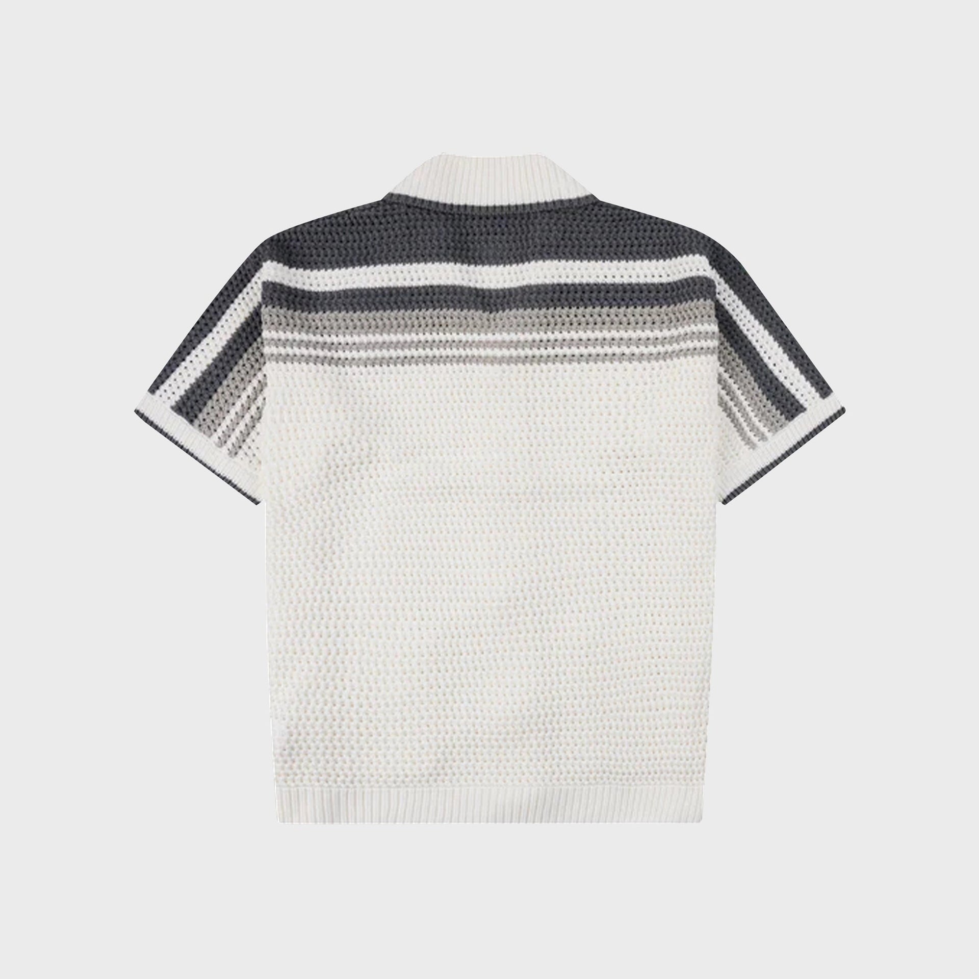 Casablanca Crochet Shirt - White / Grey