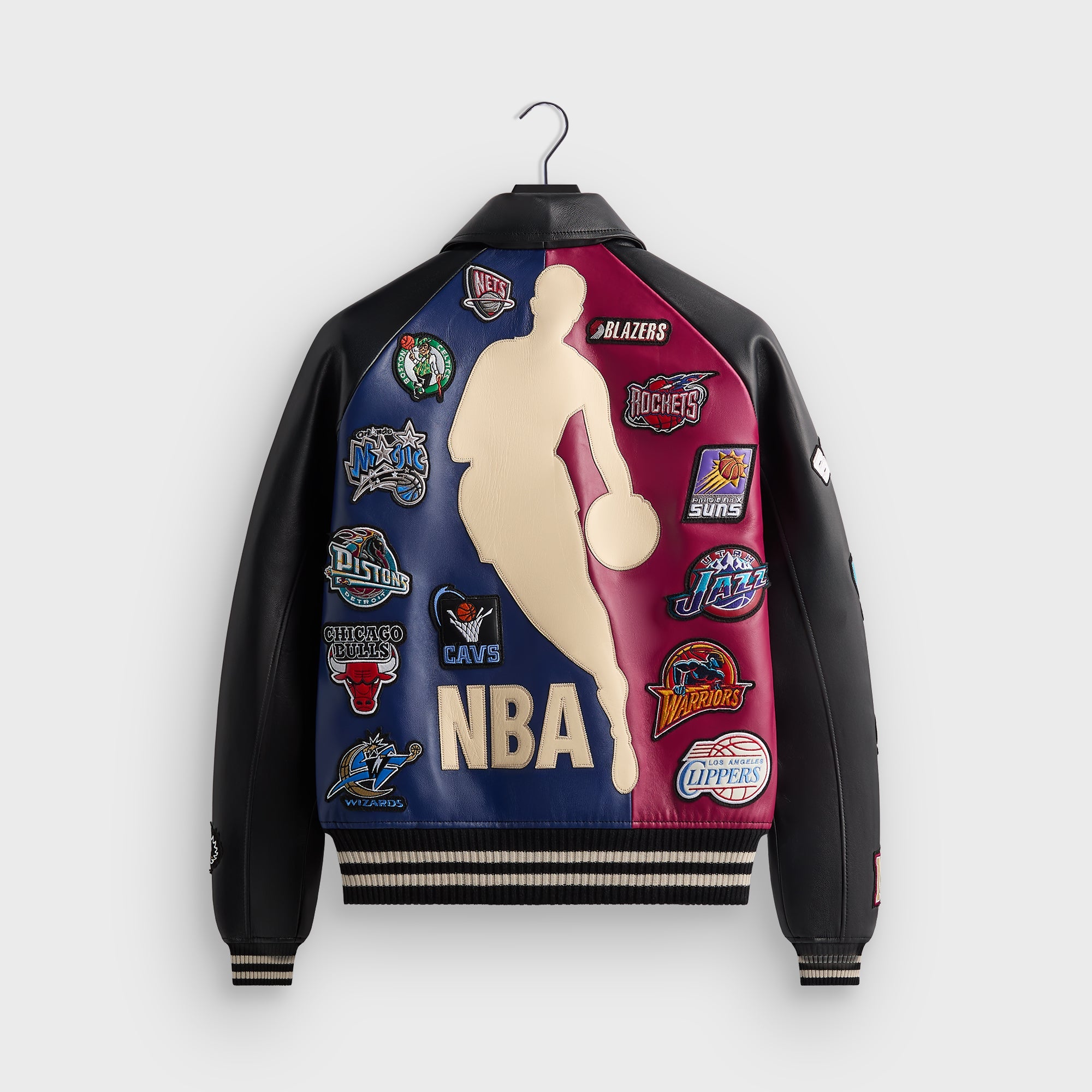 Kith & AVIREX for NBA All-Star Bomber Jacket - Black / Multi – Kith UK Kith & AVIREX for NBA All-Star Bomber Jacket - Black / Multi – Kith UK