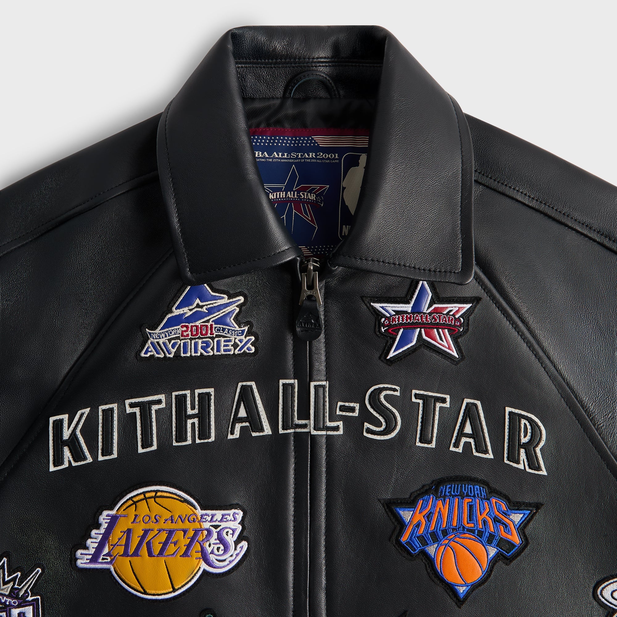 Kith & AVIREX for NBA All-Star Bomber Jacket - Black / Multi – Kith UK