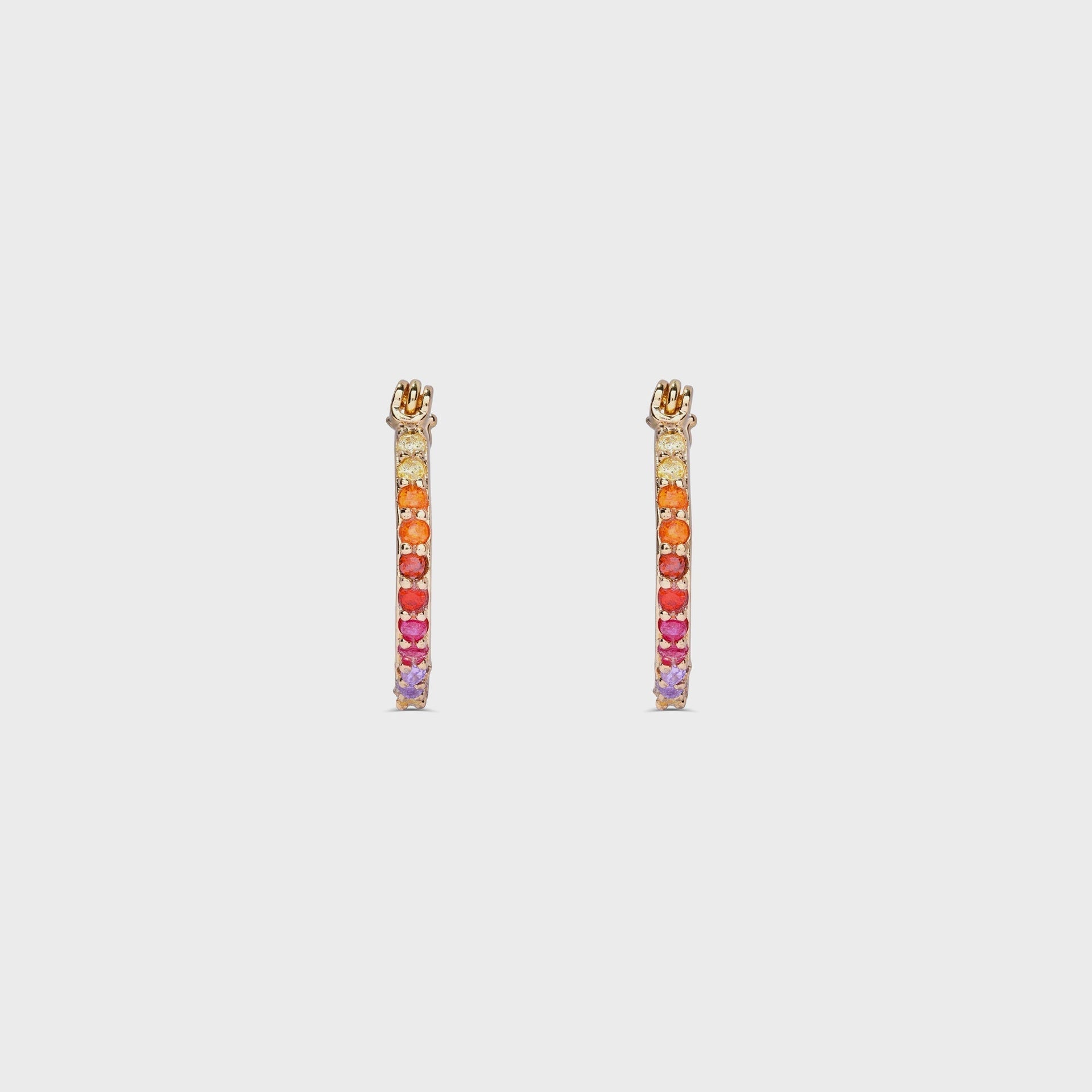 Crystal Haze Serena Small Hoops in Multi