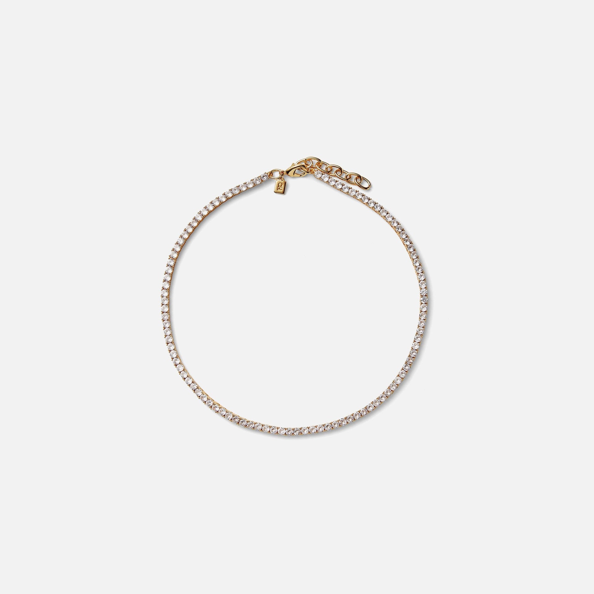 Crystal Haze Serena Necklace Clear - Gold