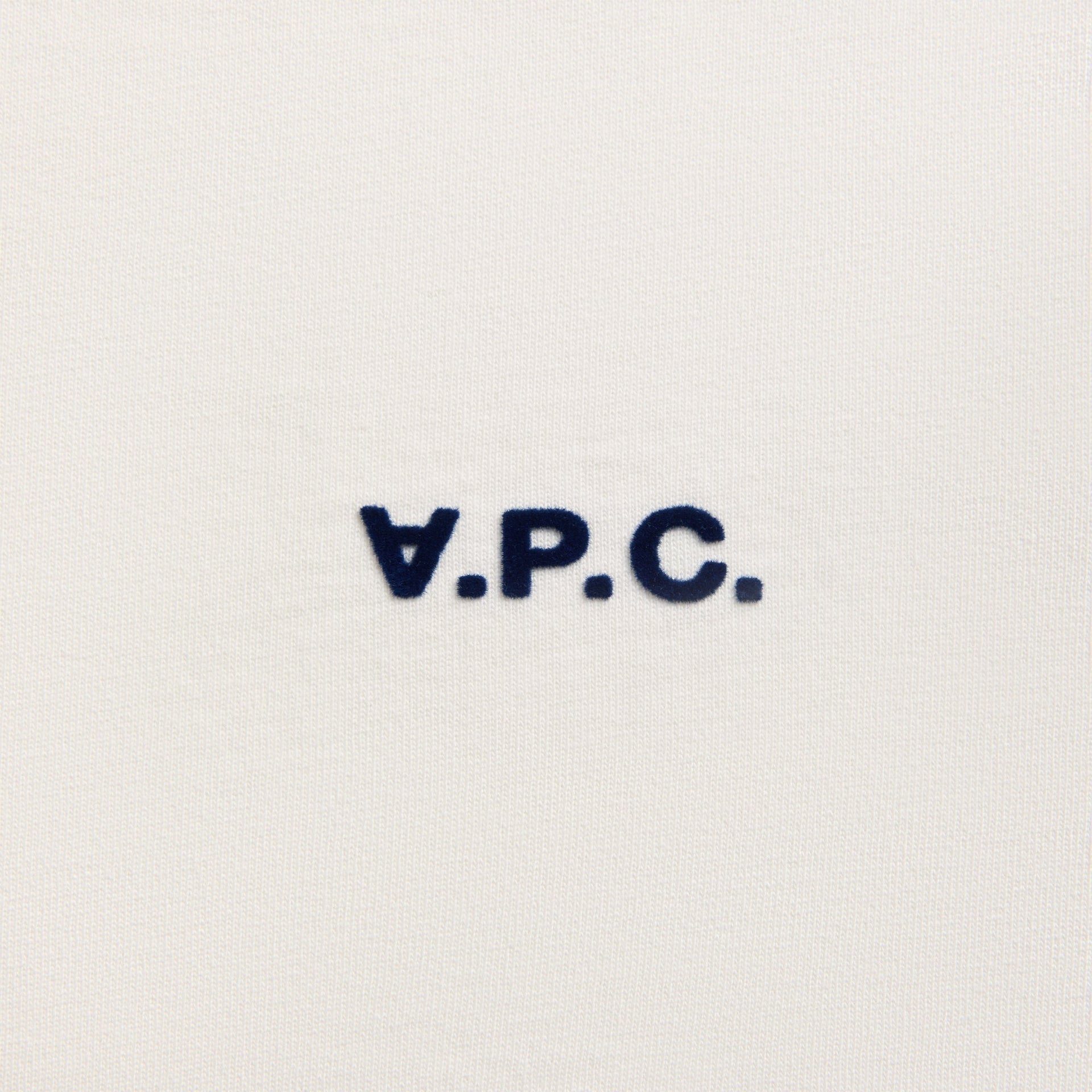 A.P.C. Tee Boxy Petit VPC - White / Dark Navy