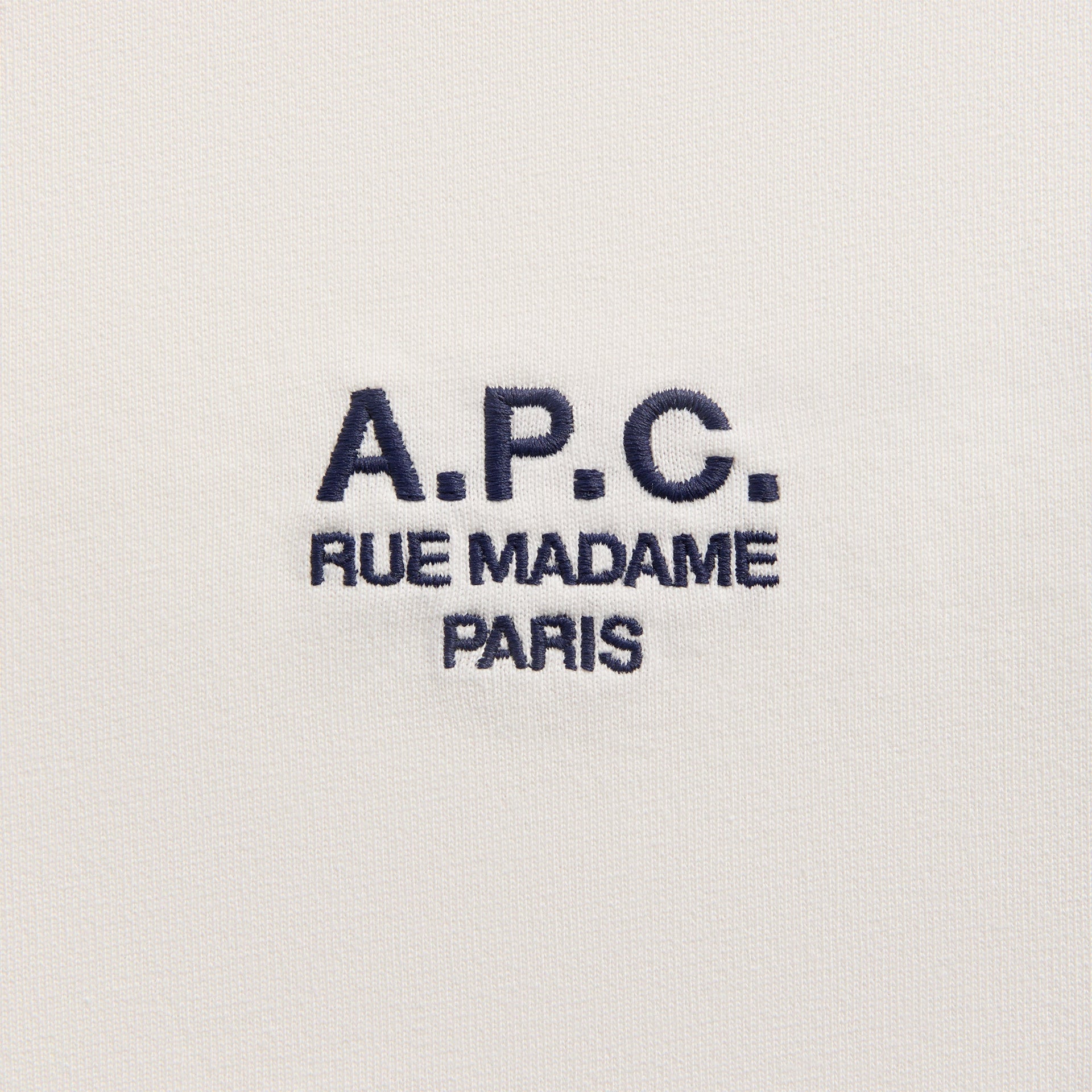 A.P.C Rue Madame Tee - White / Dark Navy