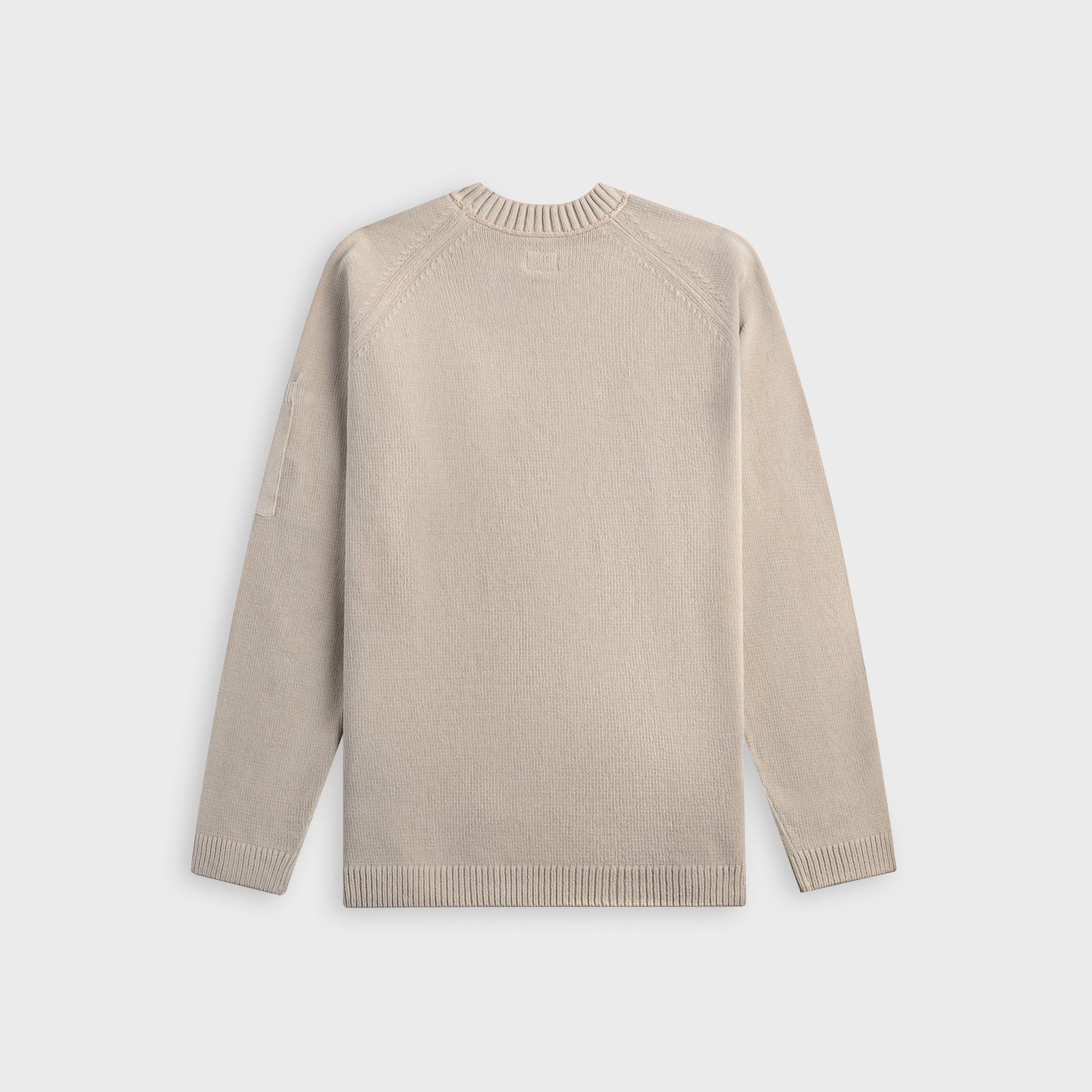 C.P. Company Cotton Chenille Crewneck Lens Sweater - Dove