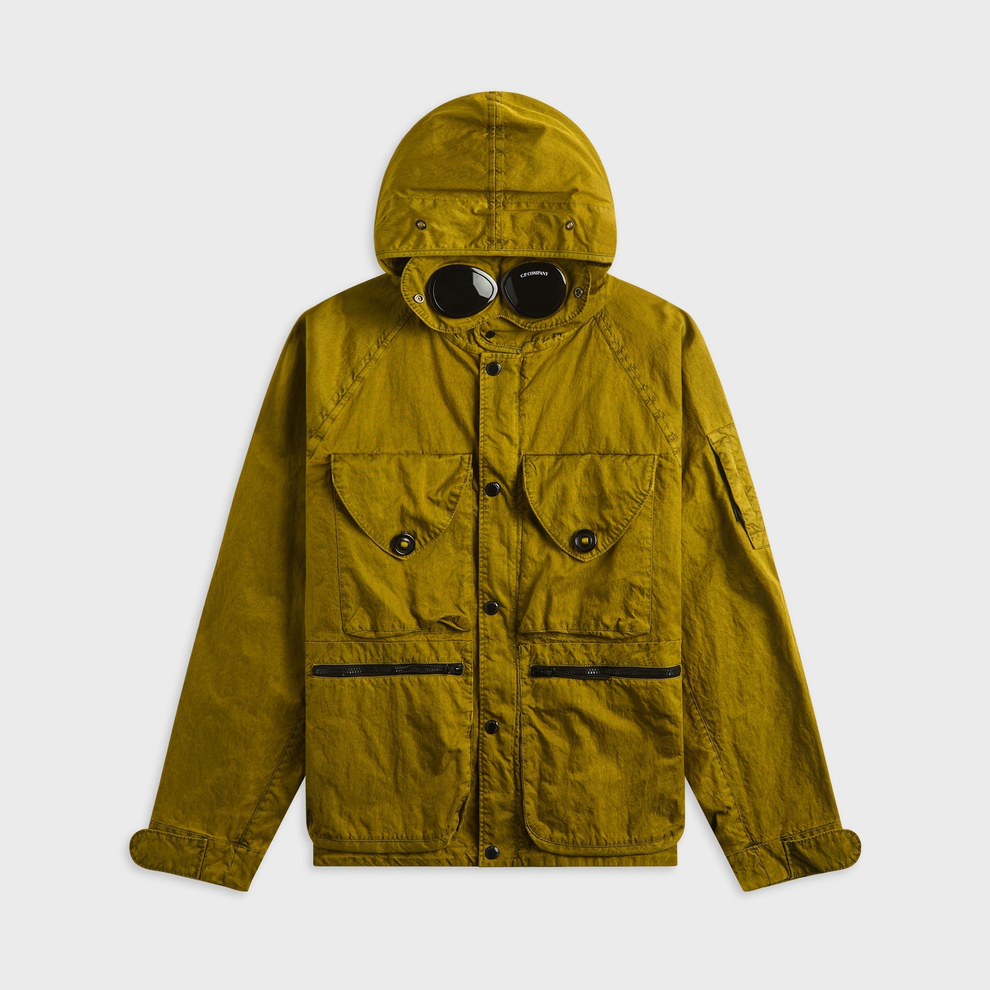 C.P. Company Panama-R Mixed Goggle Jacket - Antique Moss – Kith UK