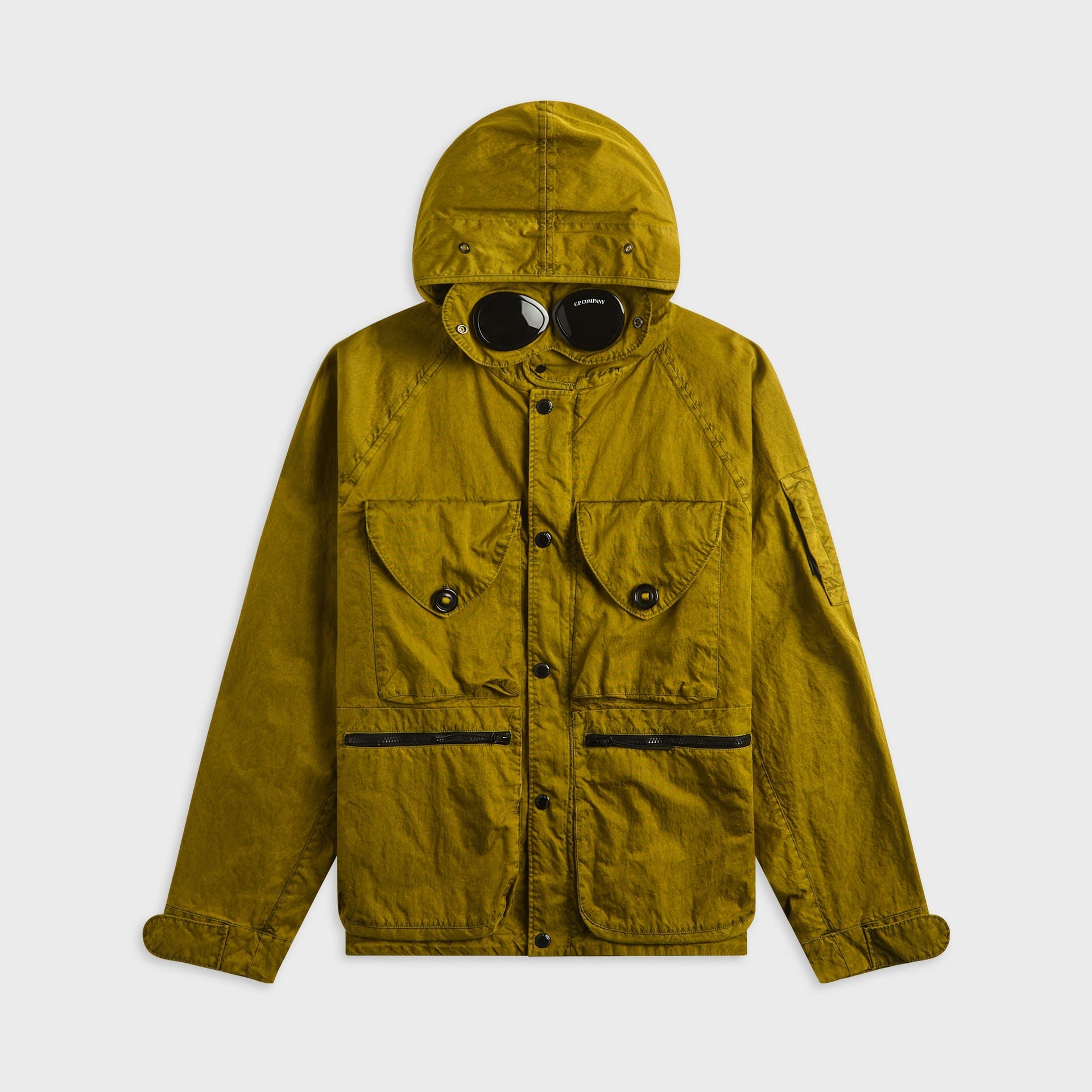 C.P. Company Panama-R Mixed Goggle Jacket - Antique Moss