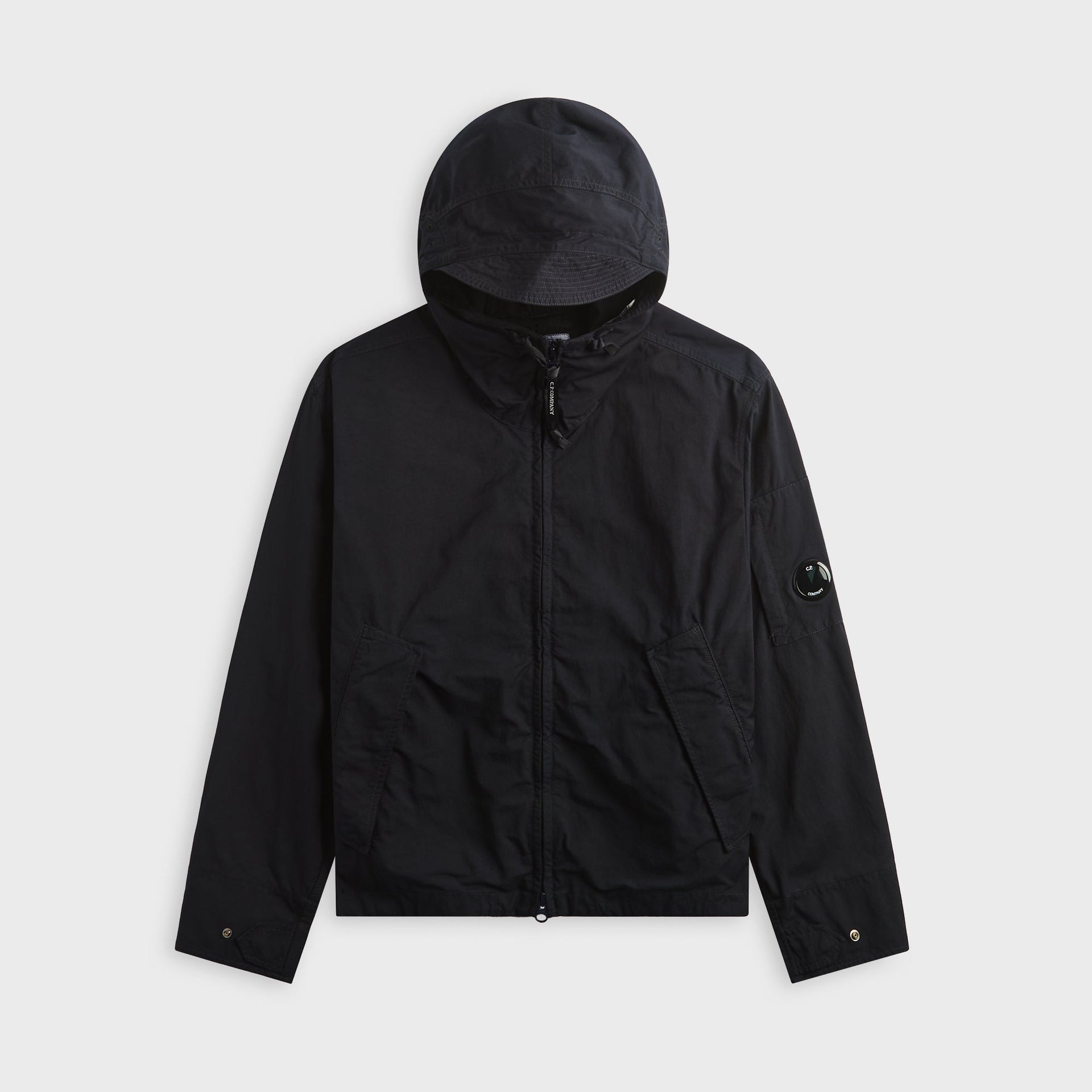 C.P. Company Twill Hooded Lens Jacket - Total Eclipse