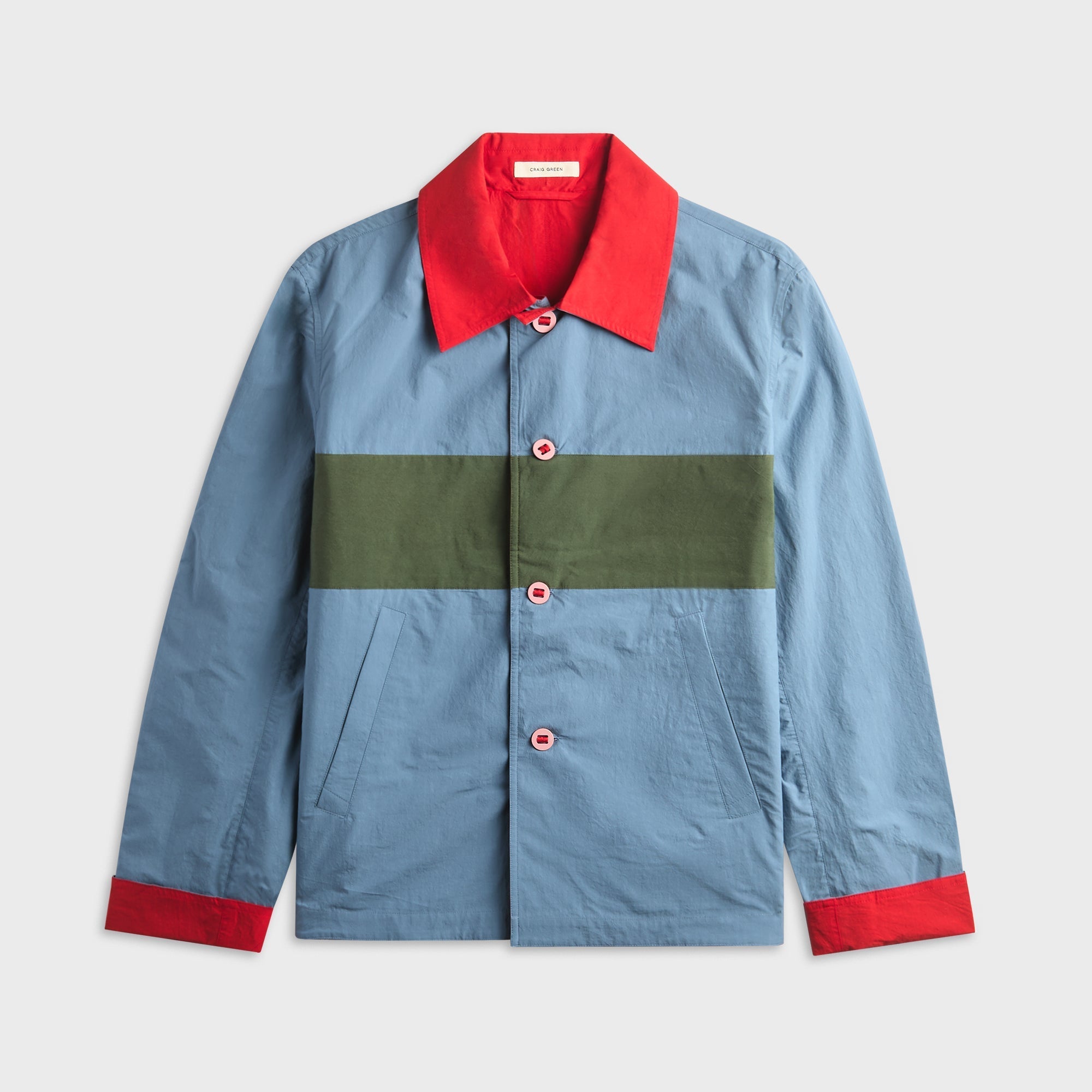 Craig Green Reversible Worker Jacket - Mid Blue / Red – Kith UK
