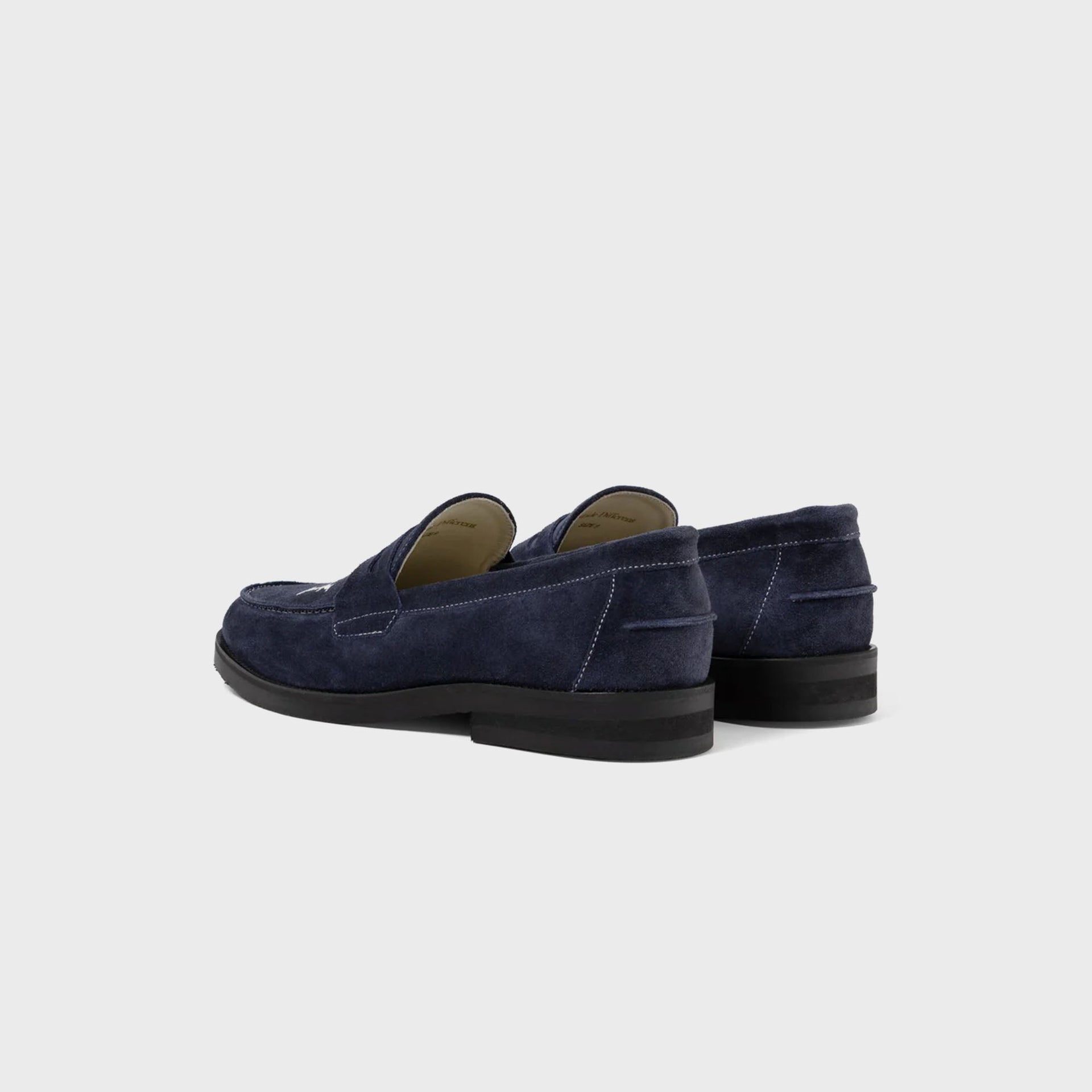 DUKE + DEXTER Wilde NY Suede Penny Loafer - Navy
