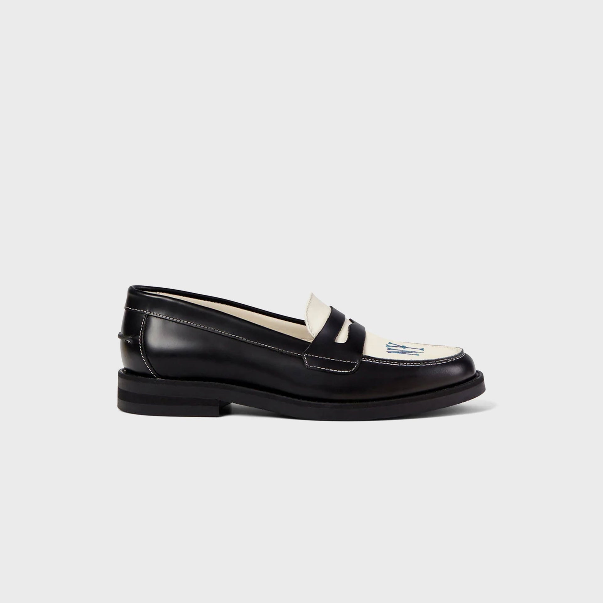 DUKE + DEXTER WMNS Wilde NY Penny Loafer - Black / White