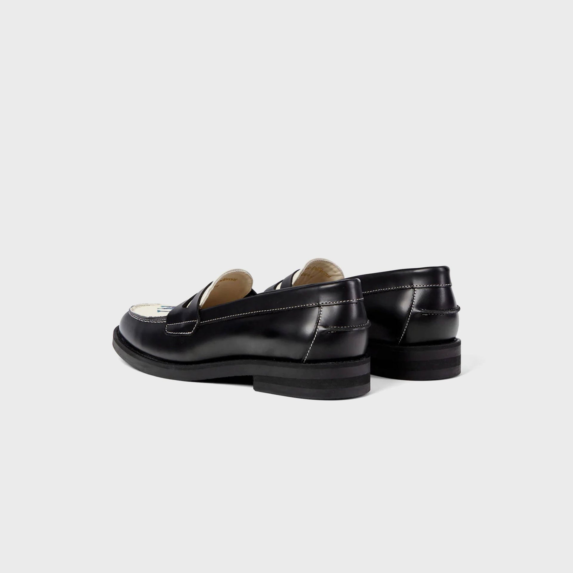 DUKE + DEXTER WMNS Wilde NY Penny Loafer - Black / White