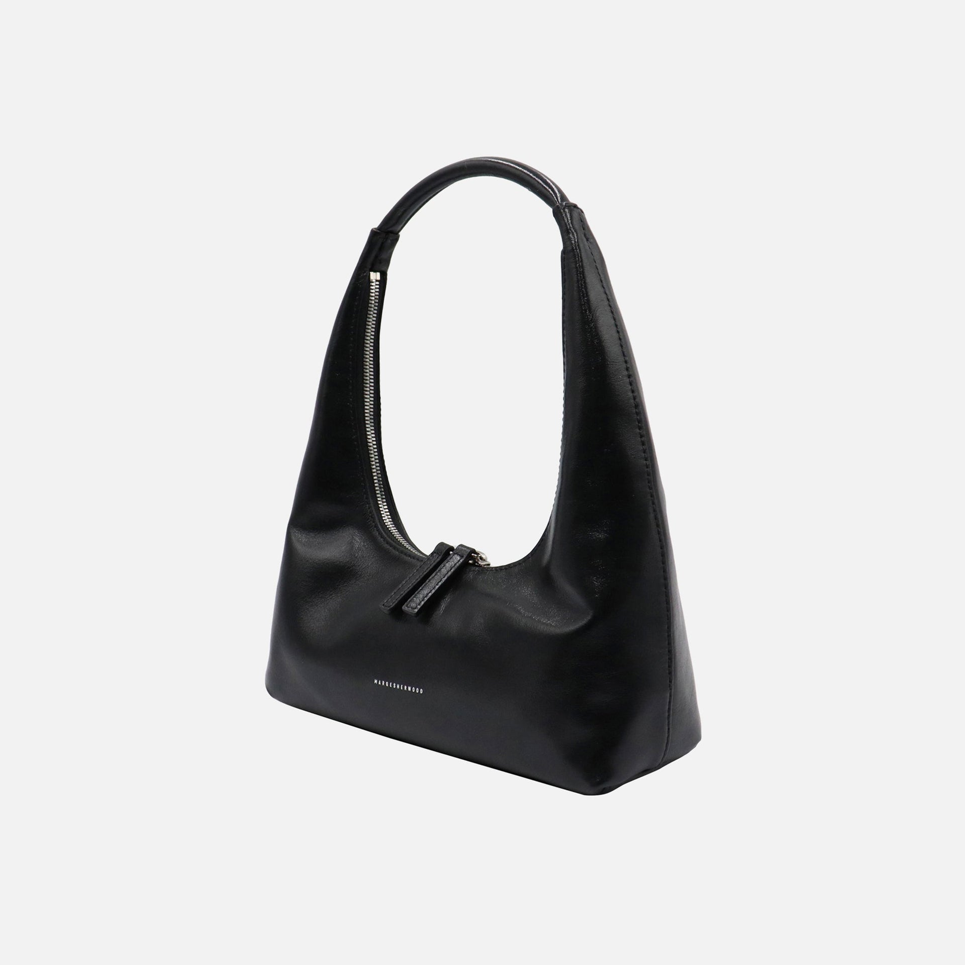 MARGESHERWOOD Hobo Shoulder Bag - Black