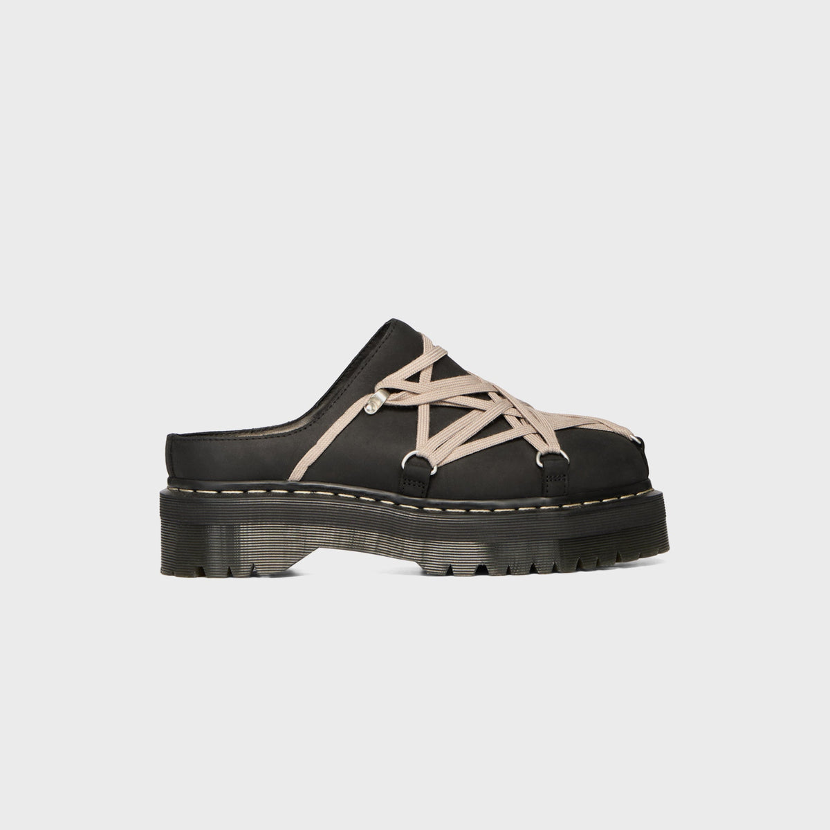 Dr. Martens x Rick Owens WMNS Quad Sole Megalace Mules - Black