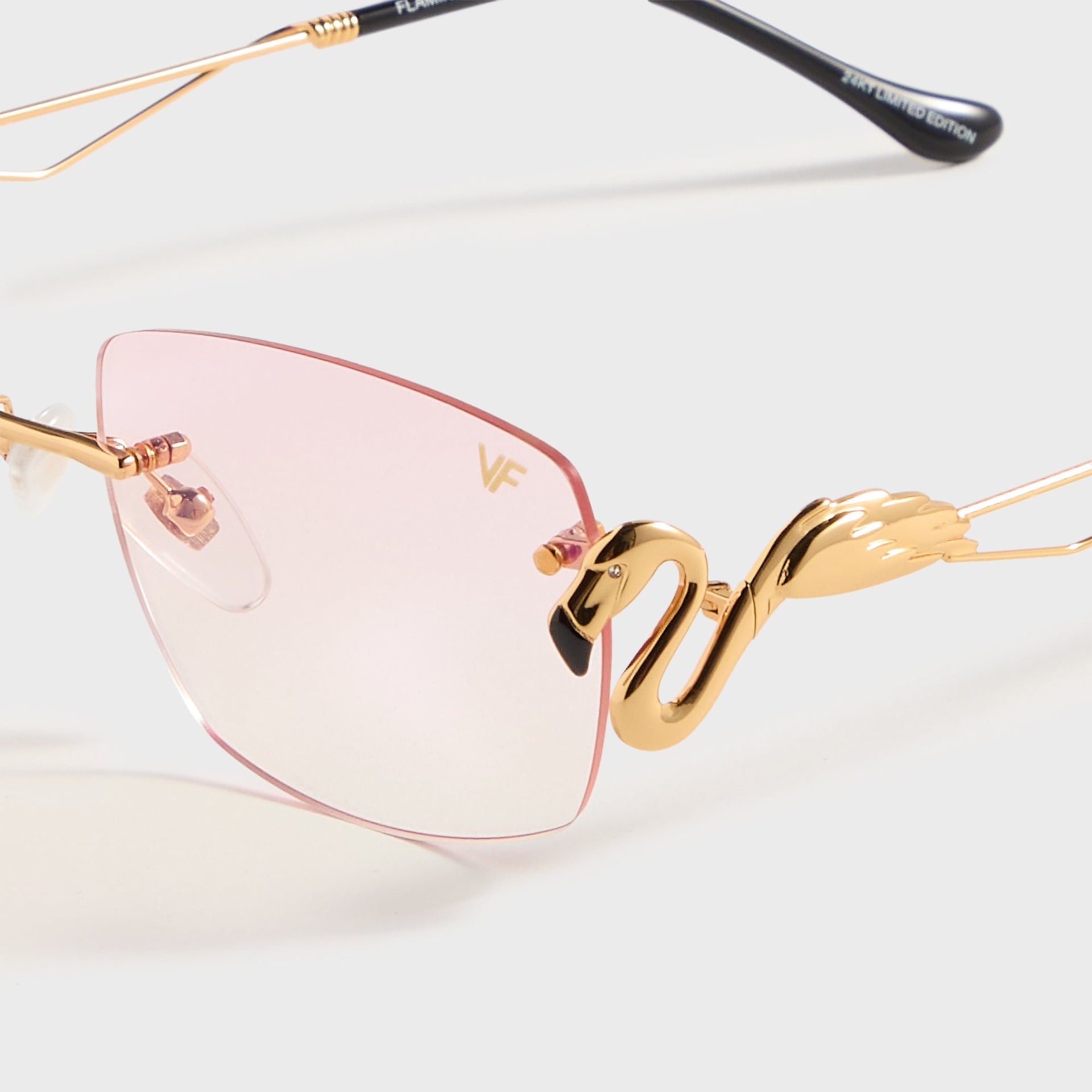 Vintage Frames Flamingo 24Kt Yellow Gold in Pink Gradient