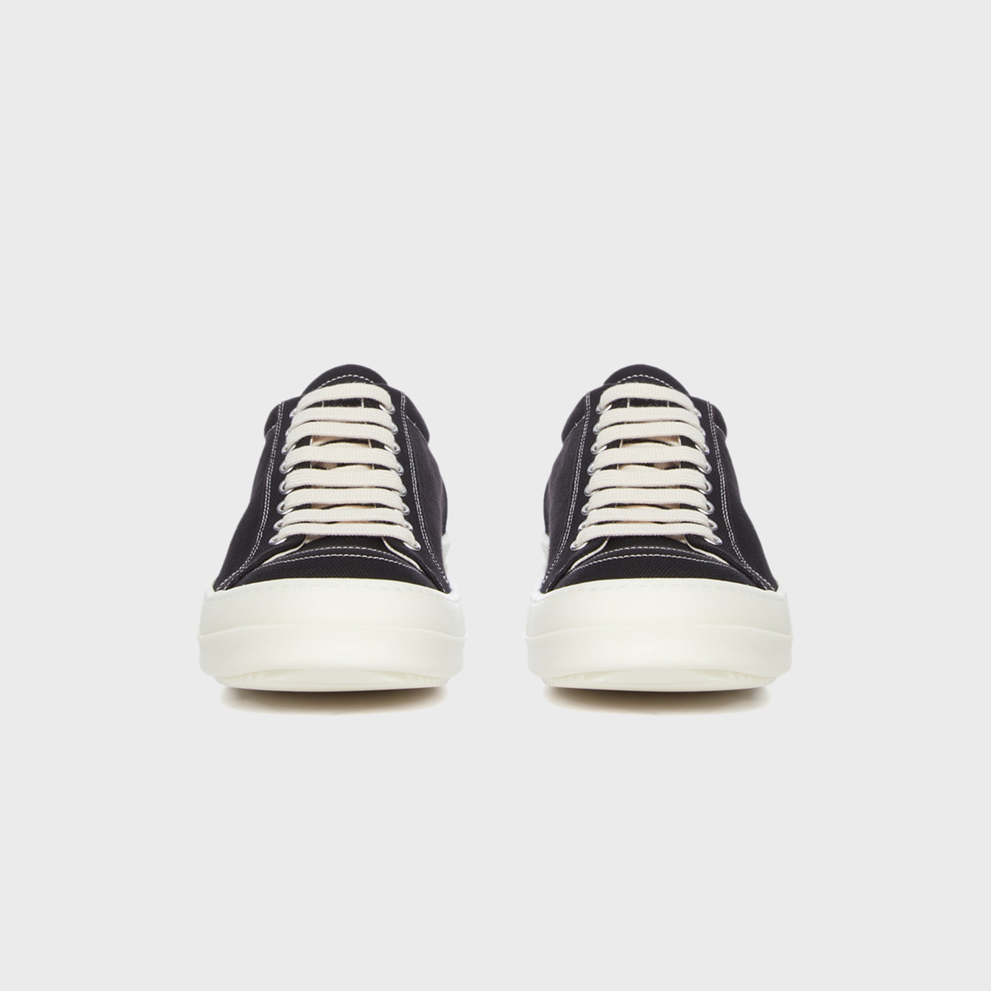 Rick Owens WMNS DRKSHDW Temple Star Applique Sneaks - Black / Milk