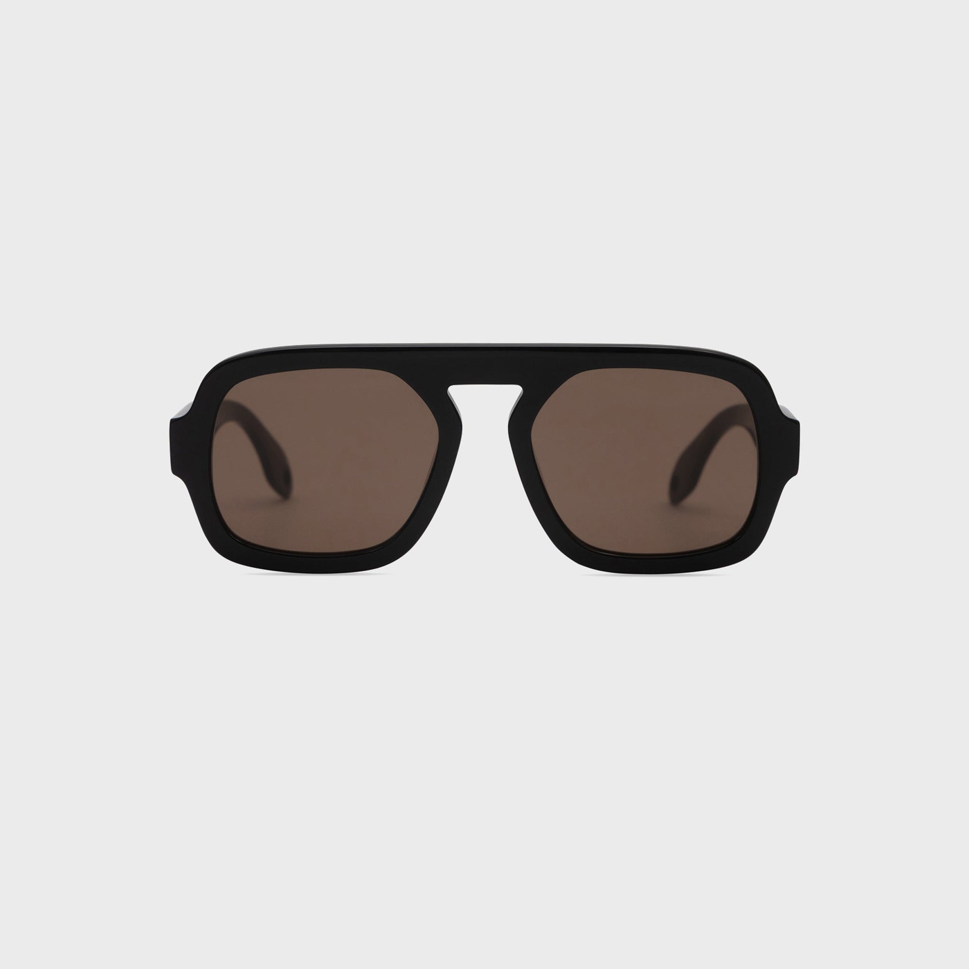 Elisa Johnson Jane Sunglasses - Gloss Black / Dark Brown