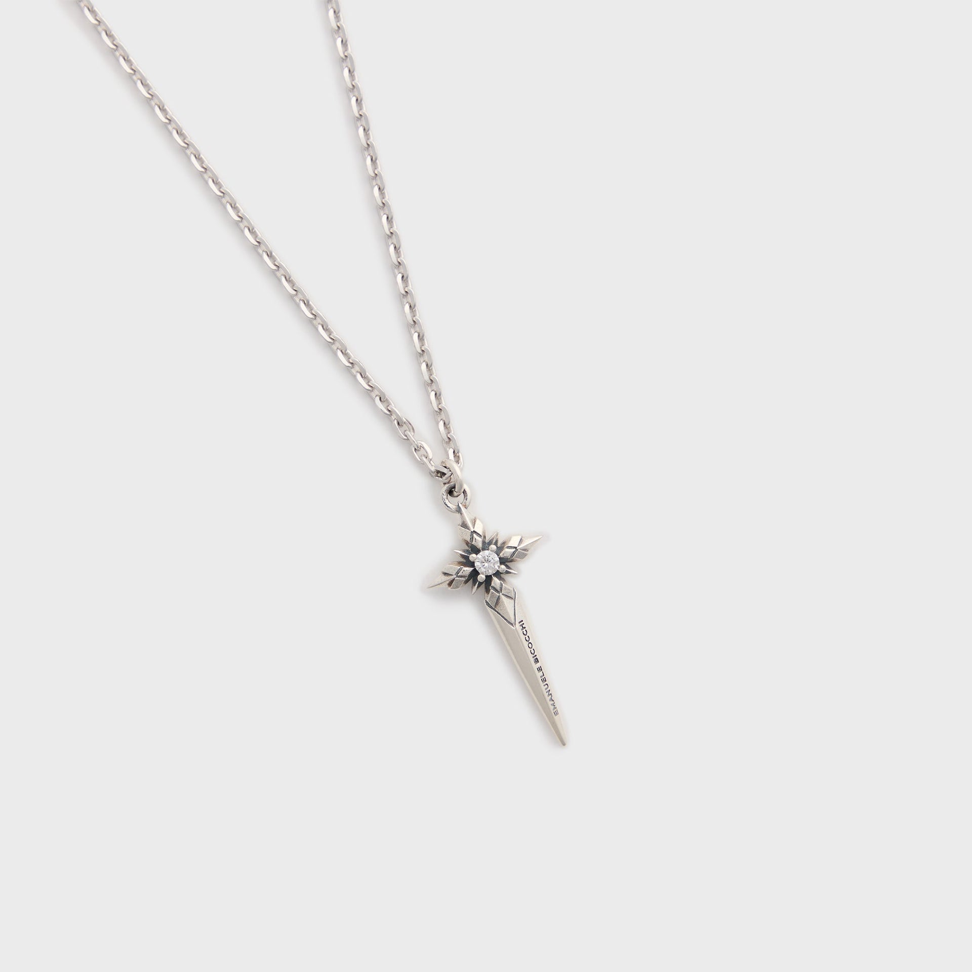Emanuele Bicocchi Star Wind Dagger Necklace - Silver