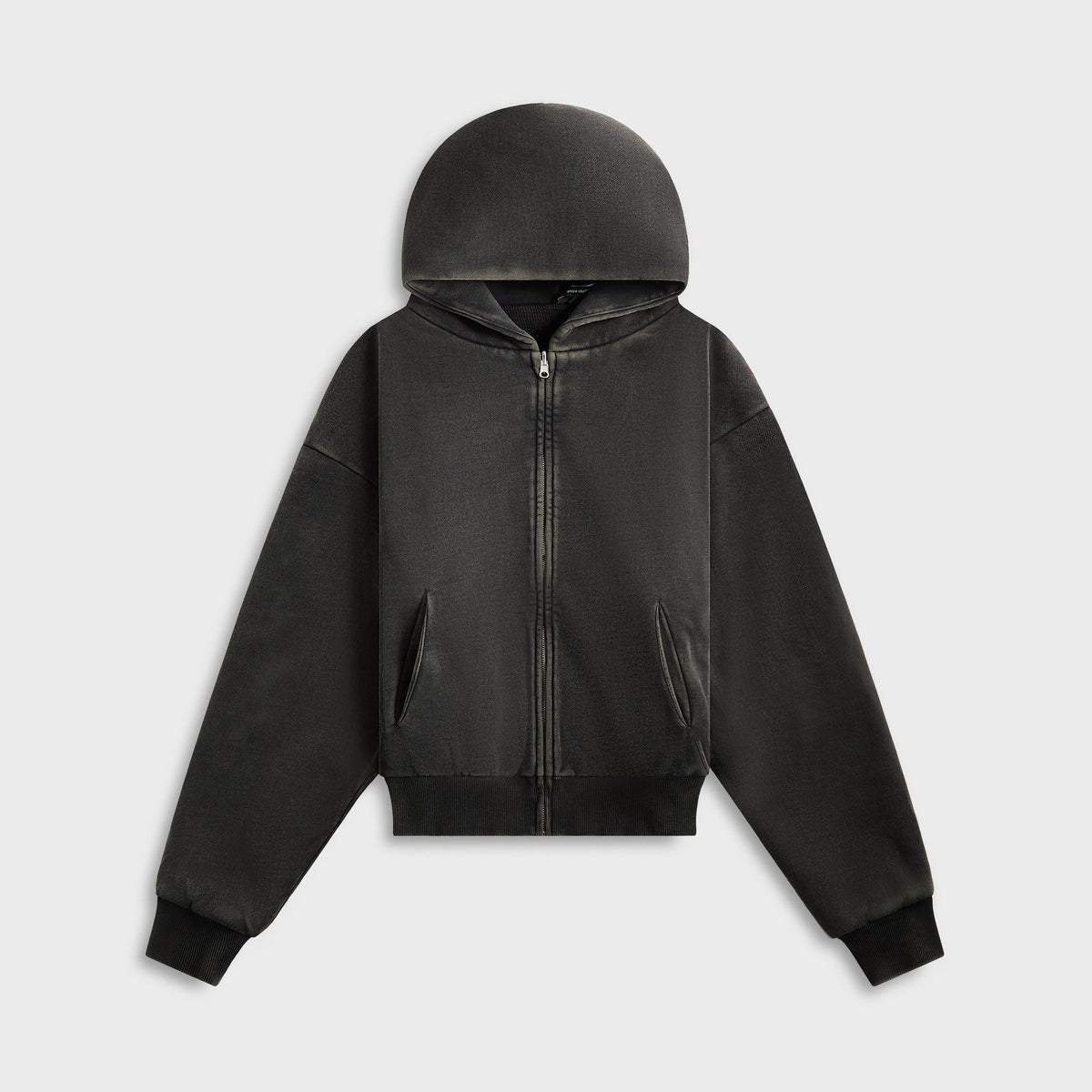 Entire Studios Thermal Hoodie - Washed Black