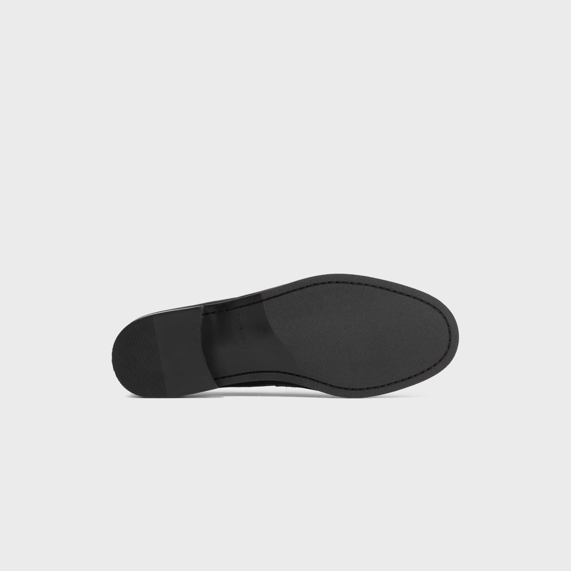 DUKE + DEXTER Ezra Pebble Pleated Penny Loafer - Black