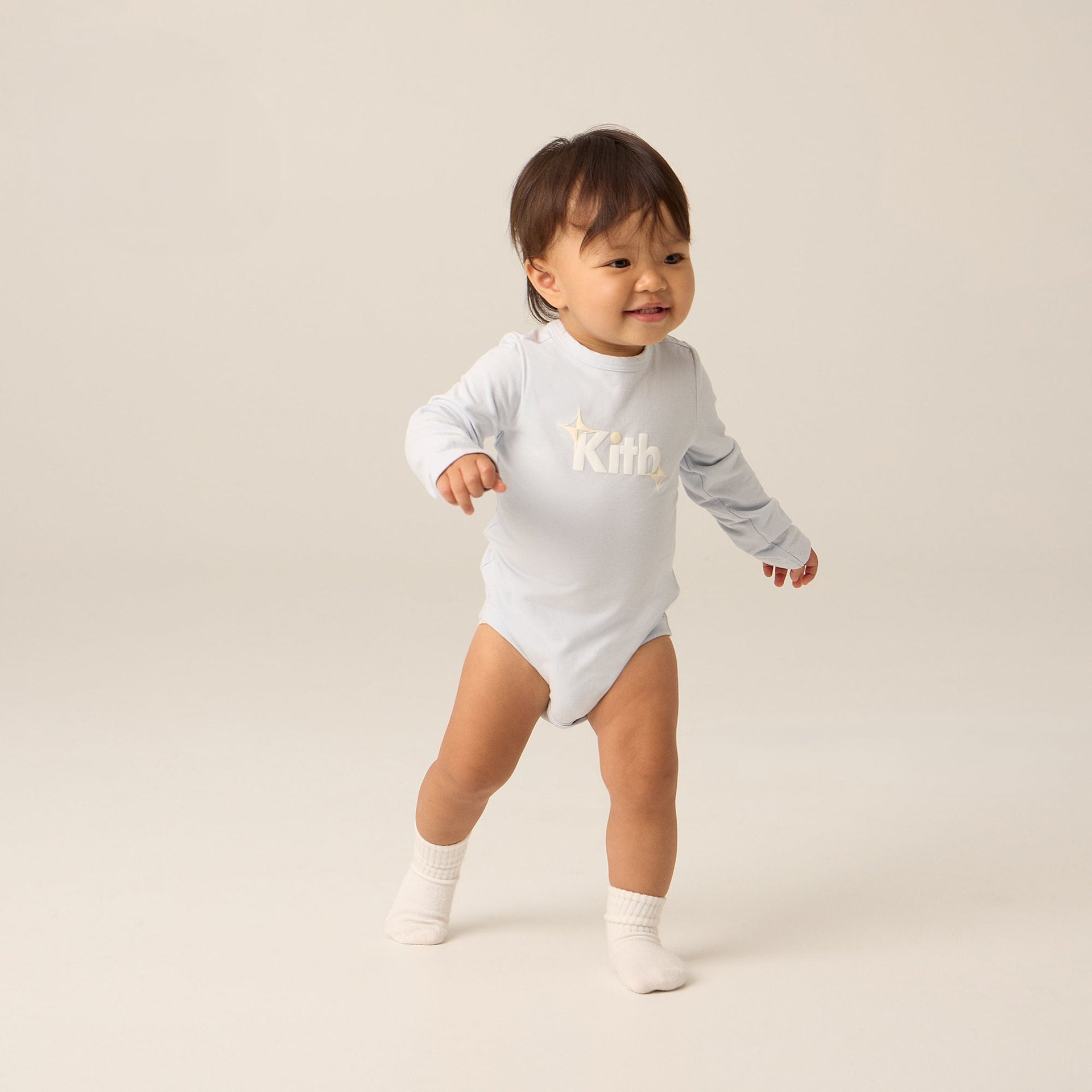Kith Baby Burst Logo Bodysuit - Kyanite