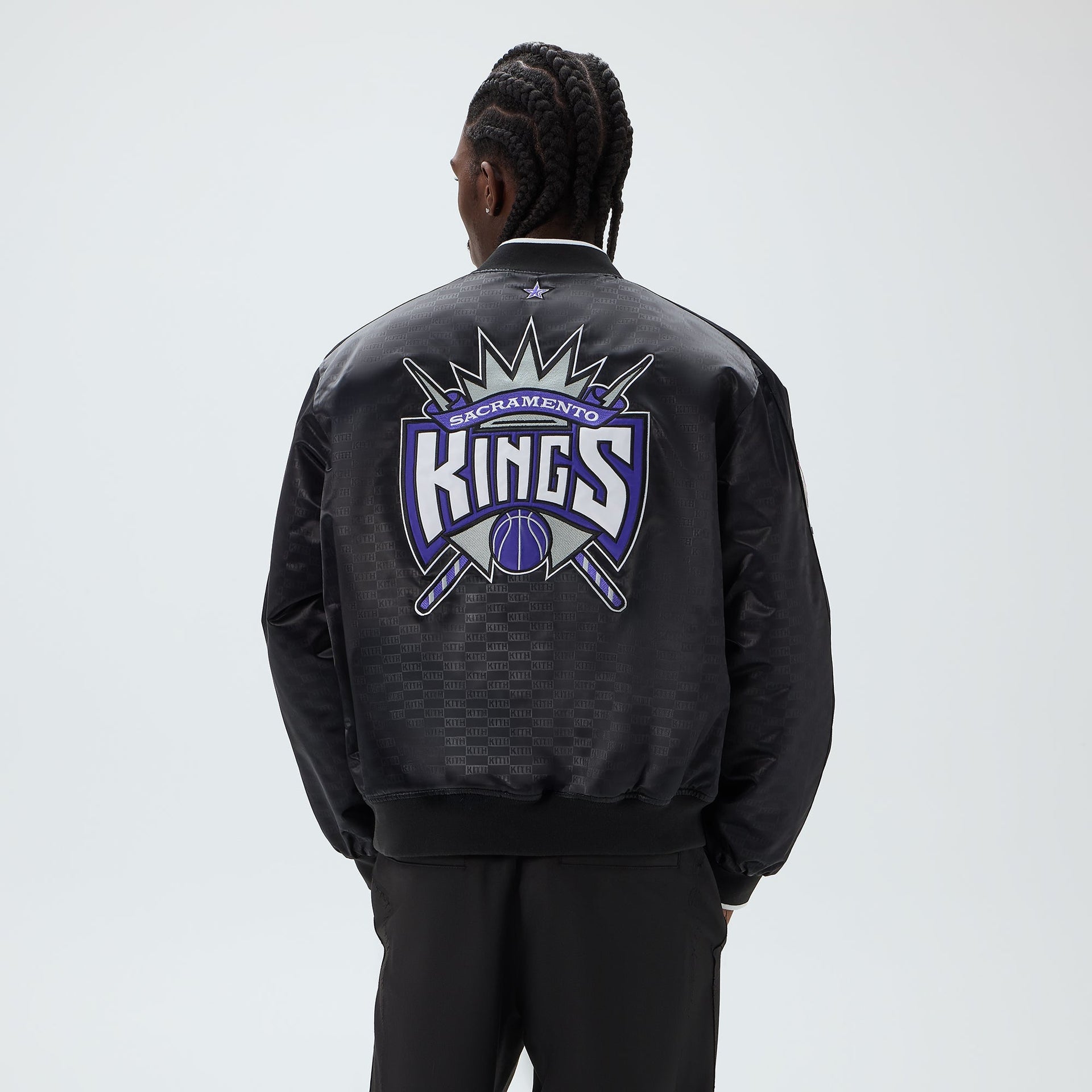 Kith for NBA All-Star Sacramento Kings Bomber Jacket - Black