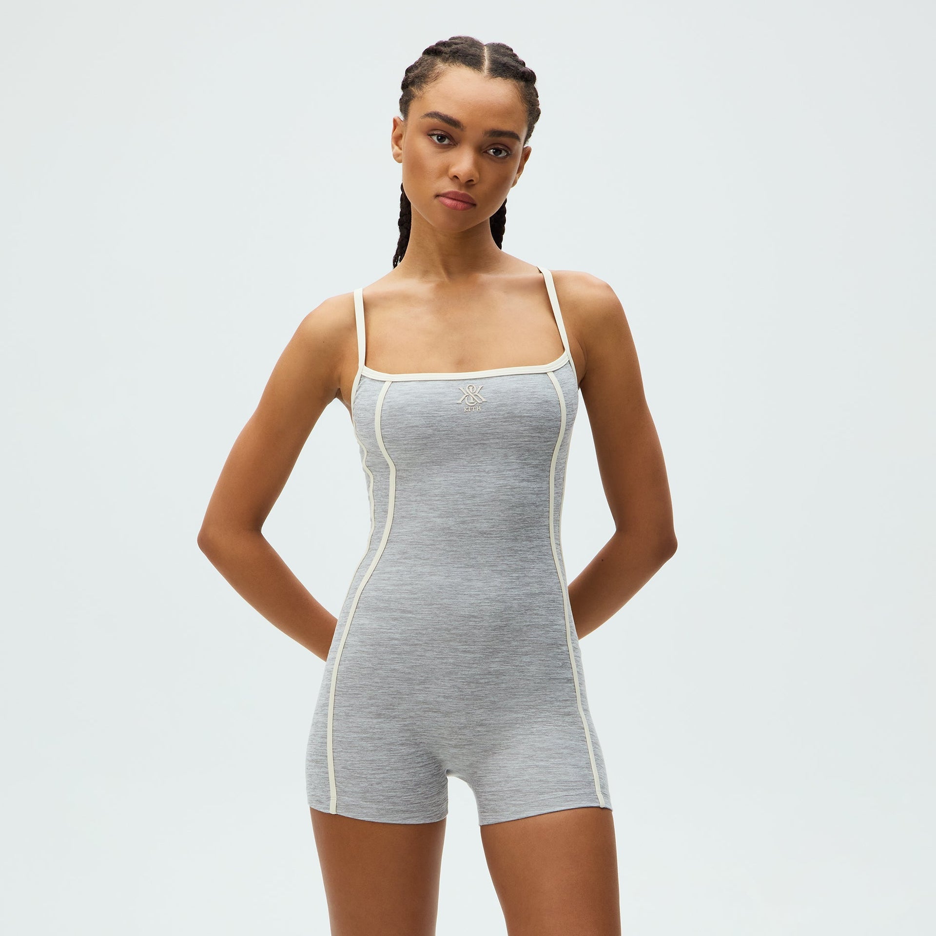 Kith Women Remi Active Romper - Cool Heather Grey