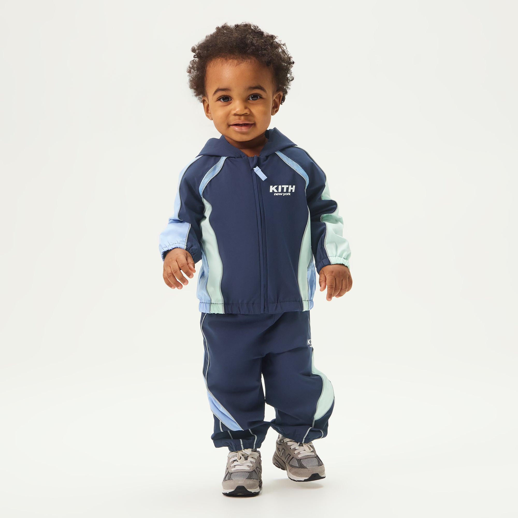 し*ー様 KITH Kids Blocked Track Jacket ナイロン Kith Kids Blocked Hooded Milo Track Jacket - Nocturnal