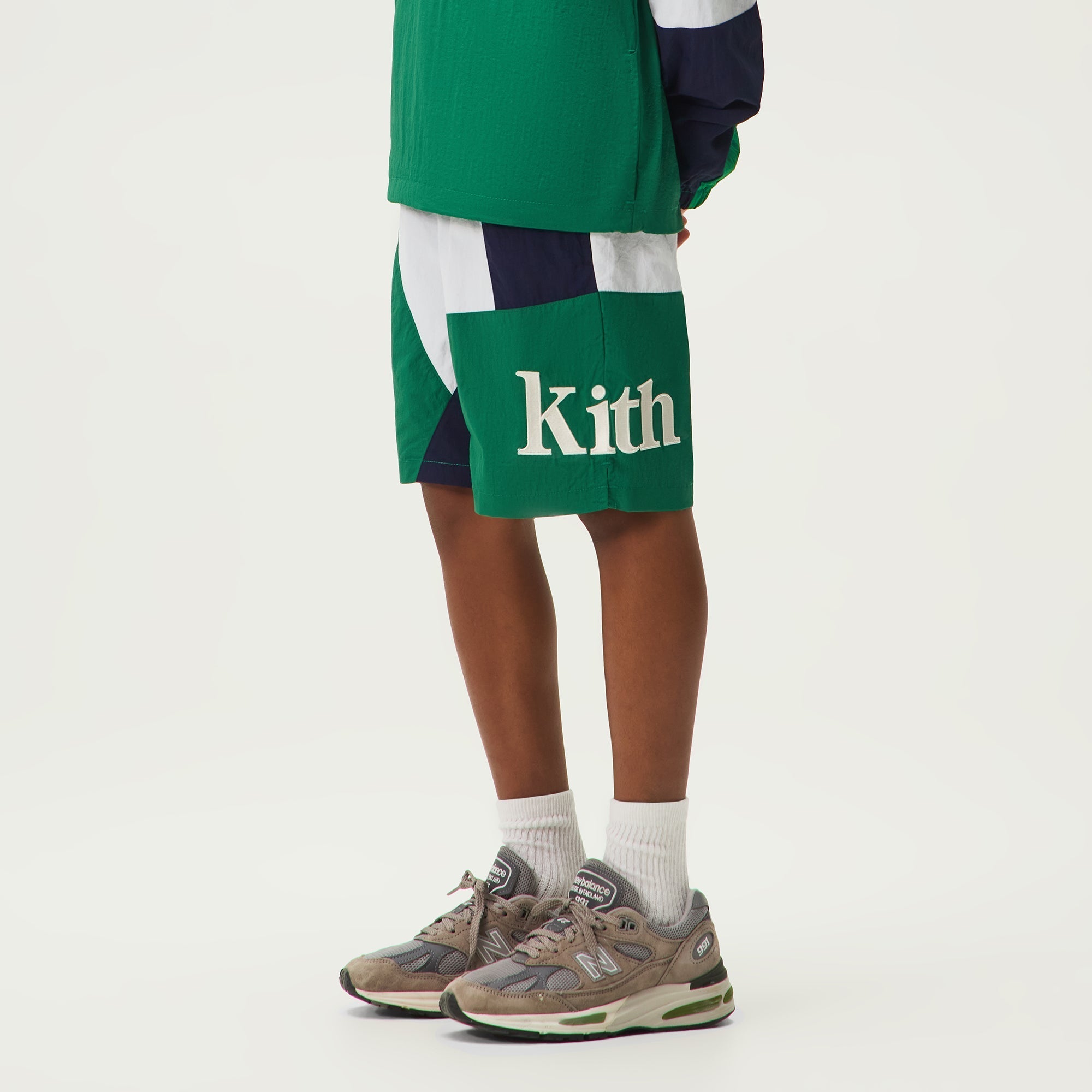 Kith Kids Blocked Madison Short - Newt – Kith UK