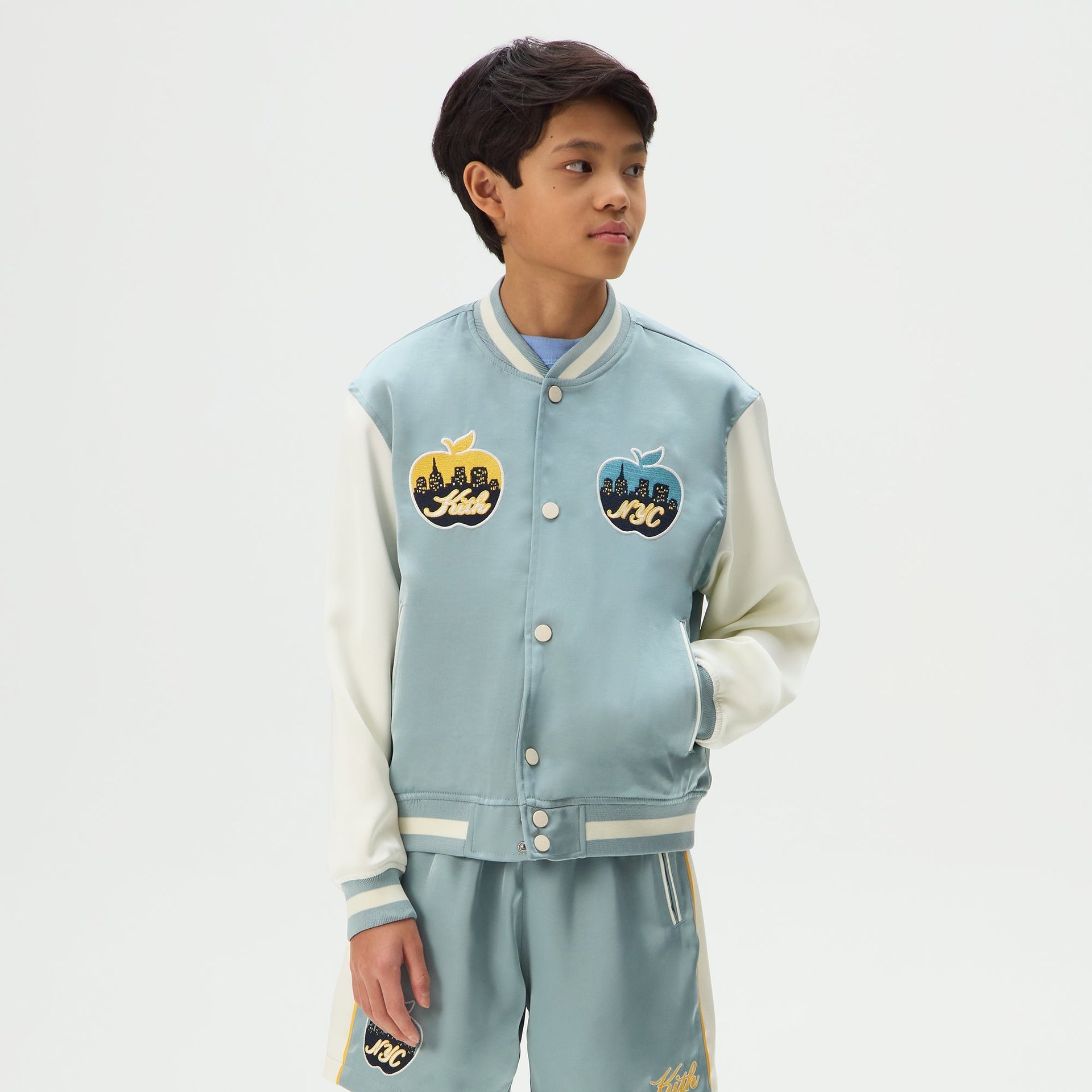Kith Kids Satin New York Souvenir Jacket - Majestic