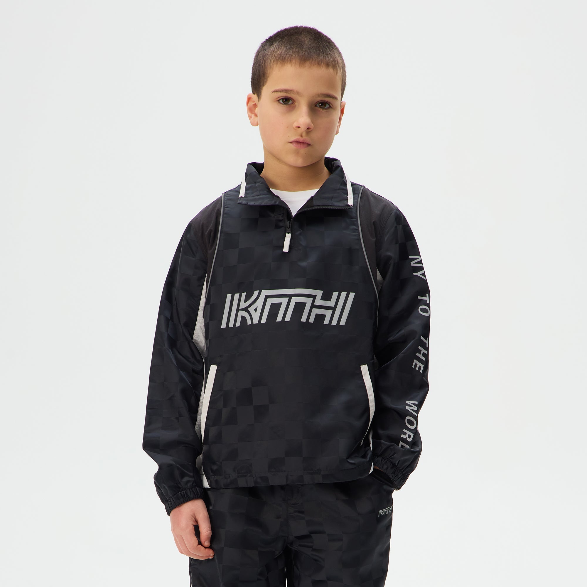 Kith Kids Dayton Quarter Zip Jacket - Black – Kith UK