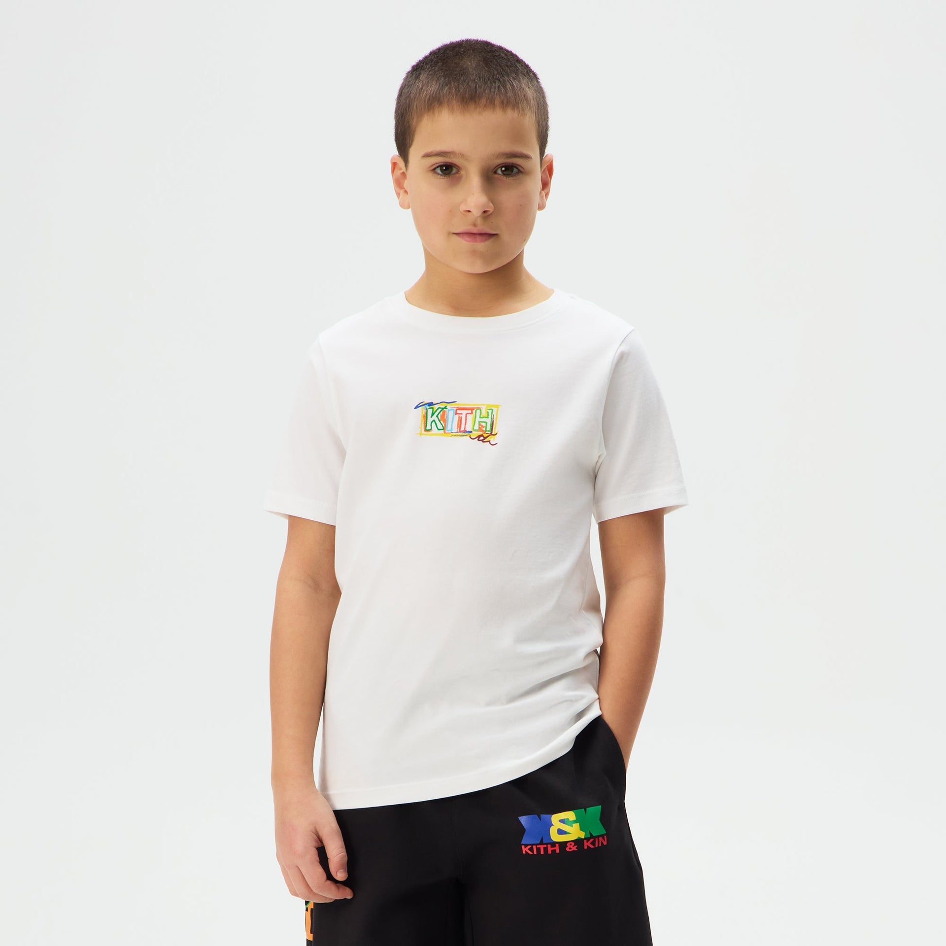 Kith Kids NY Sketchbook Classic Logo Tee - White