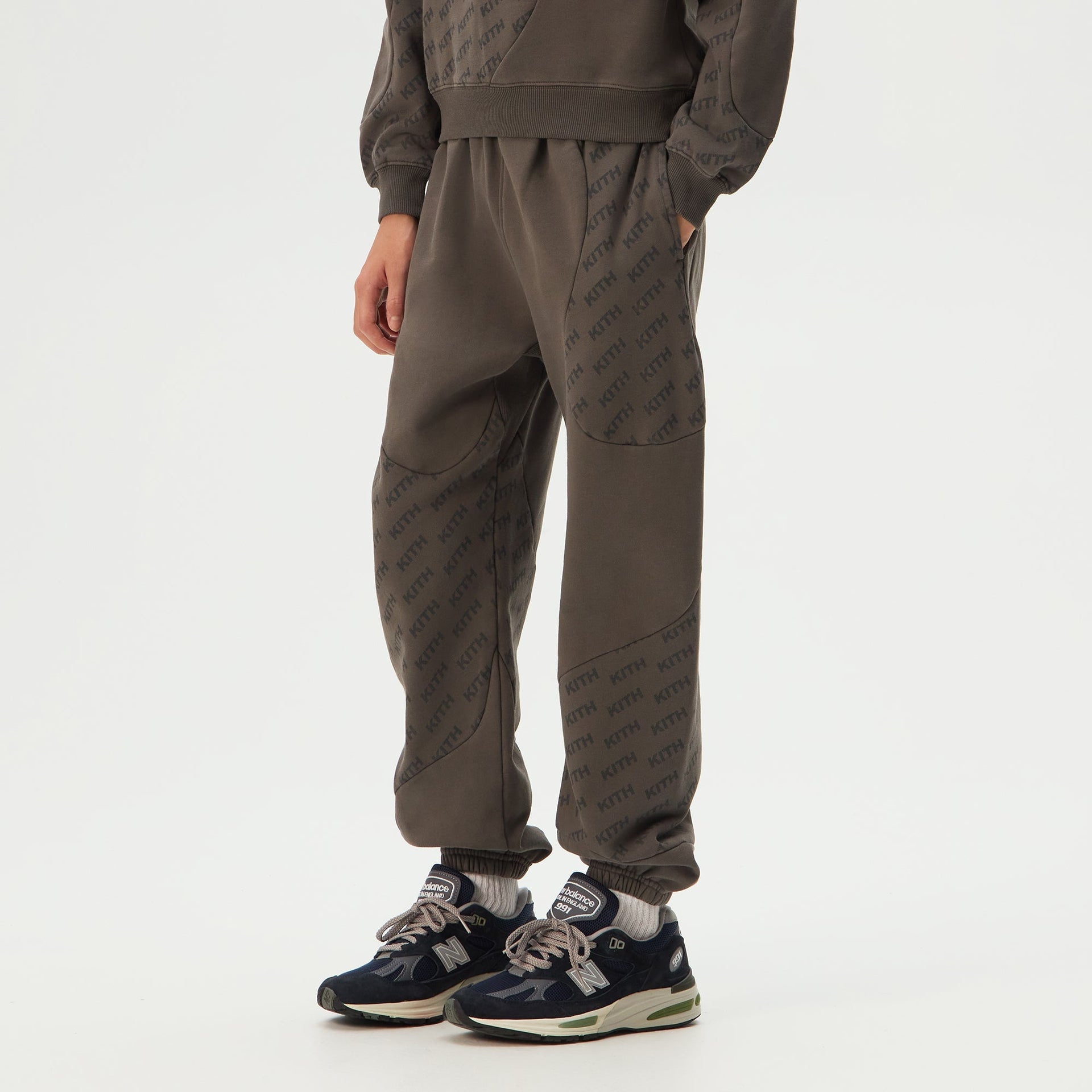 Kith Kids Blocked Monogram Nelson Sweatpant - Fuel