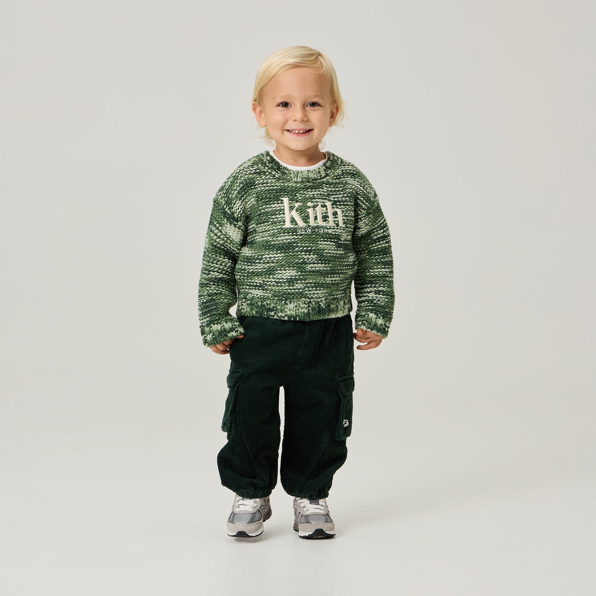 Kith Baby Space Dye Logo Sweater - Bay Breeze