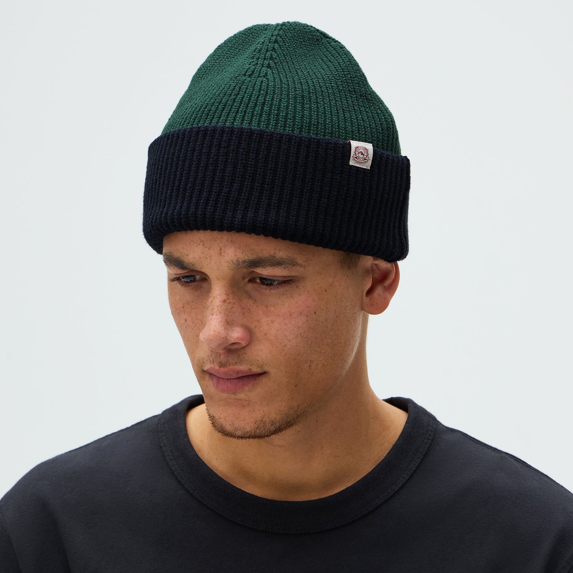 Kithmas Two Tone Chunky Knit Beanie - Stadium