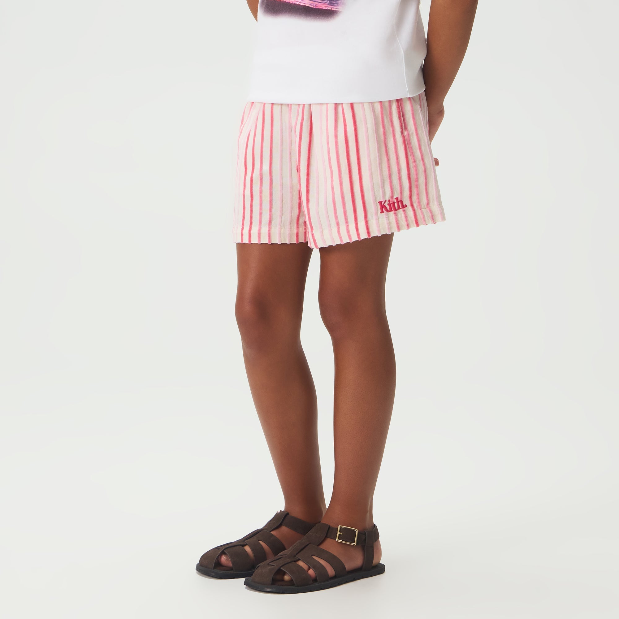 Kith Kids Chenille Stripe Jazmyn Short - Protea – Kith UK