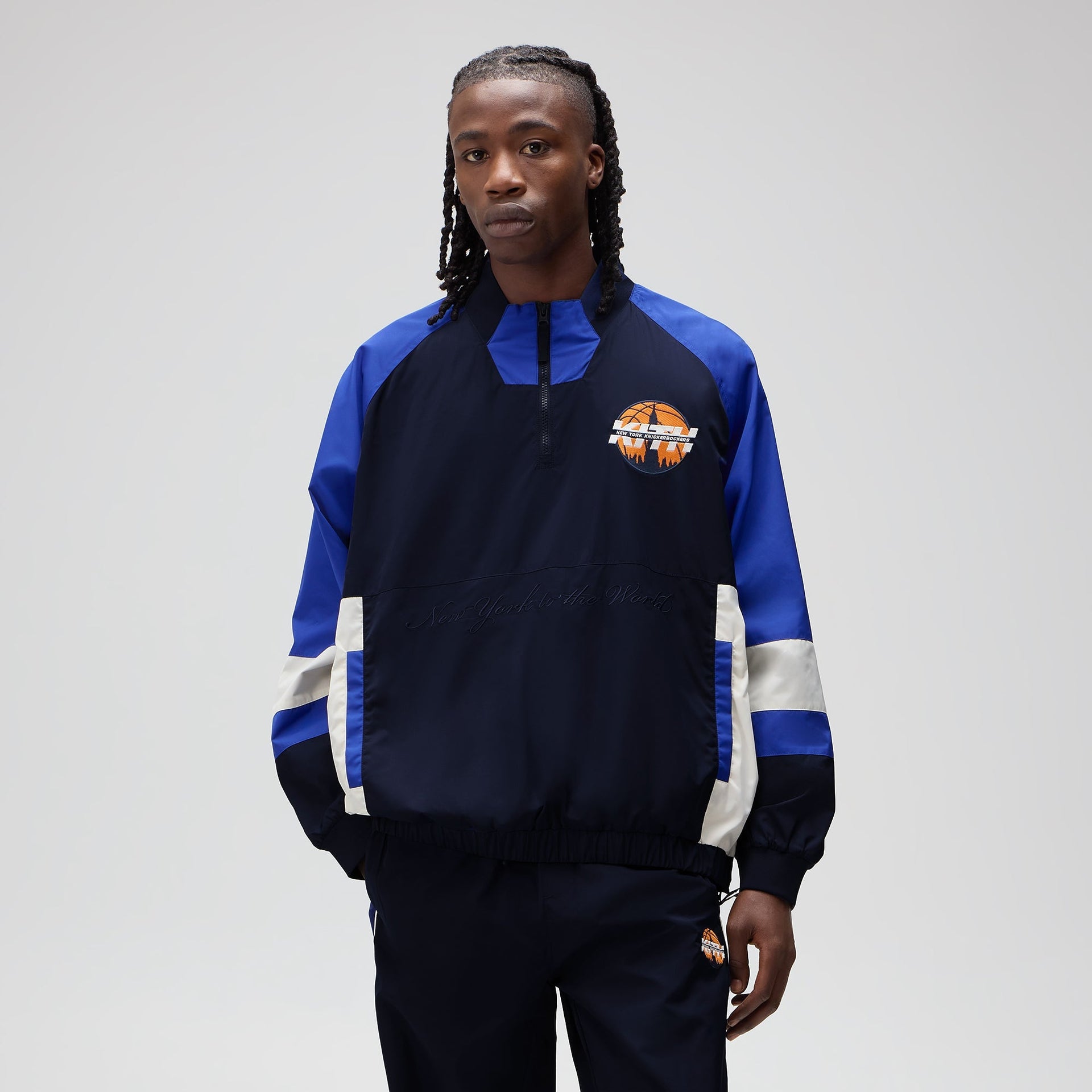 Kith for the New York Knicks Nylon Quarter Zip - Nocturnal