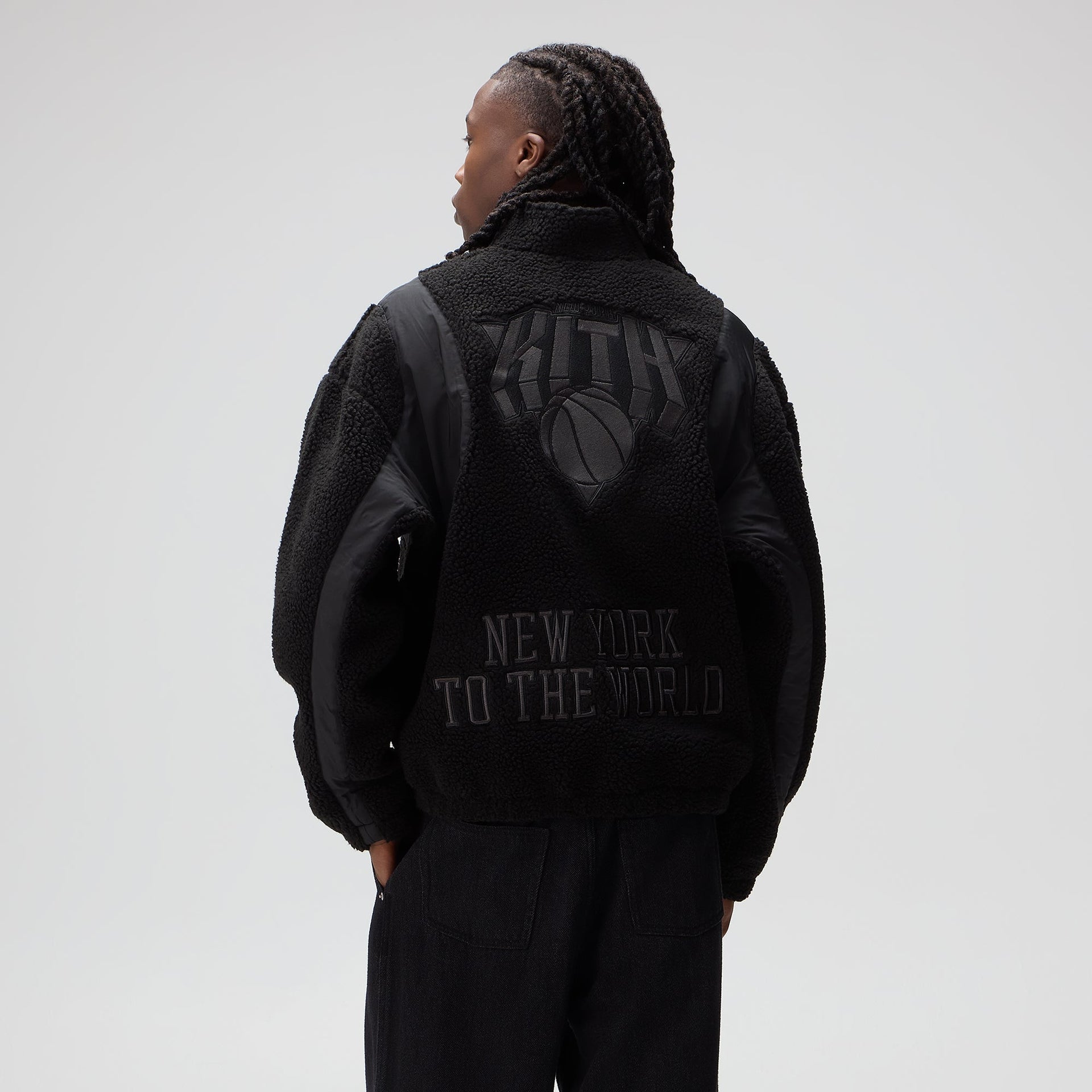 Kith for the New York Knicks New York Vintage Nelson Quarter Zip - Black