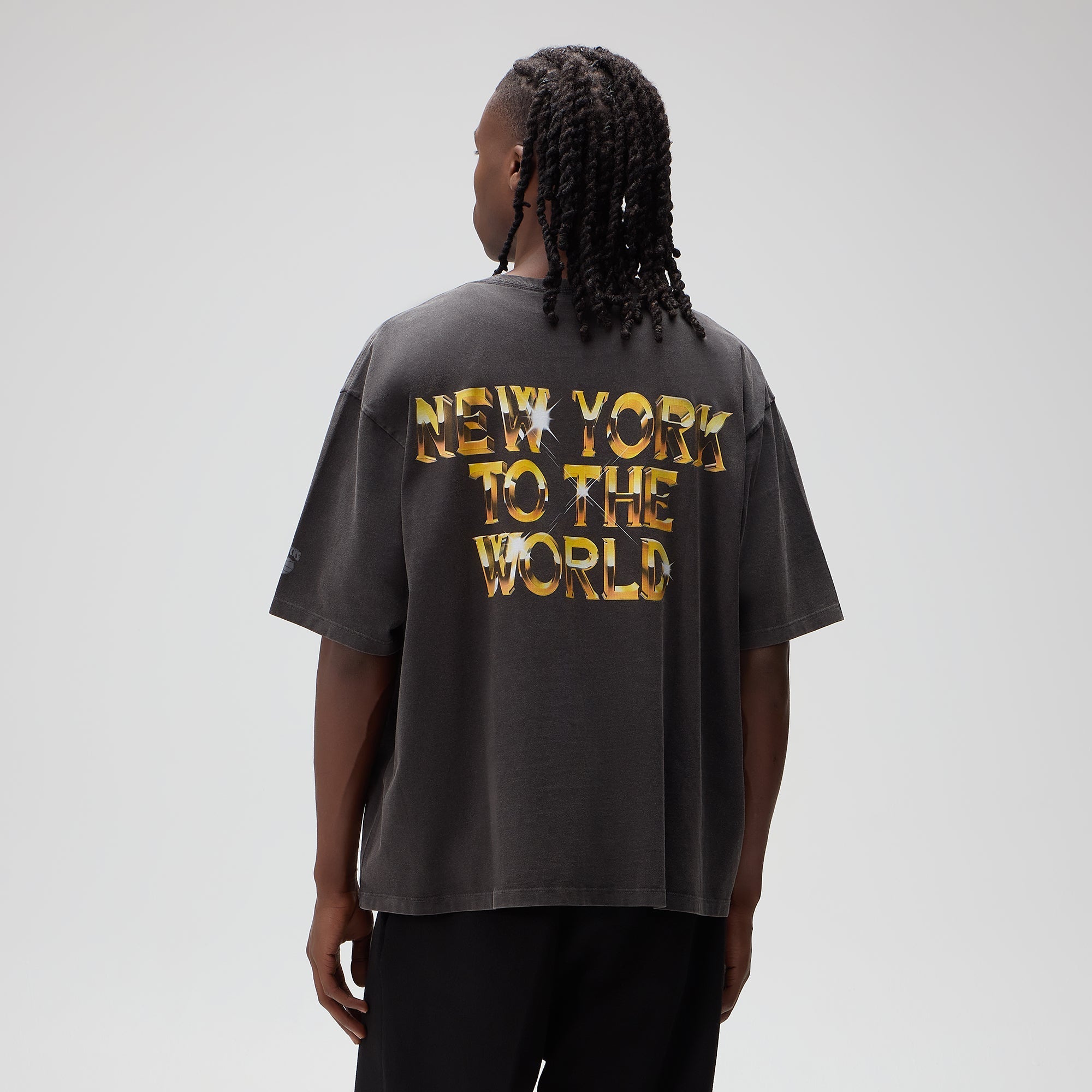 Kith for the New York Knicks Gold Vintage Jones Tee - Black – Kith UK