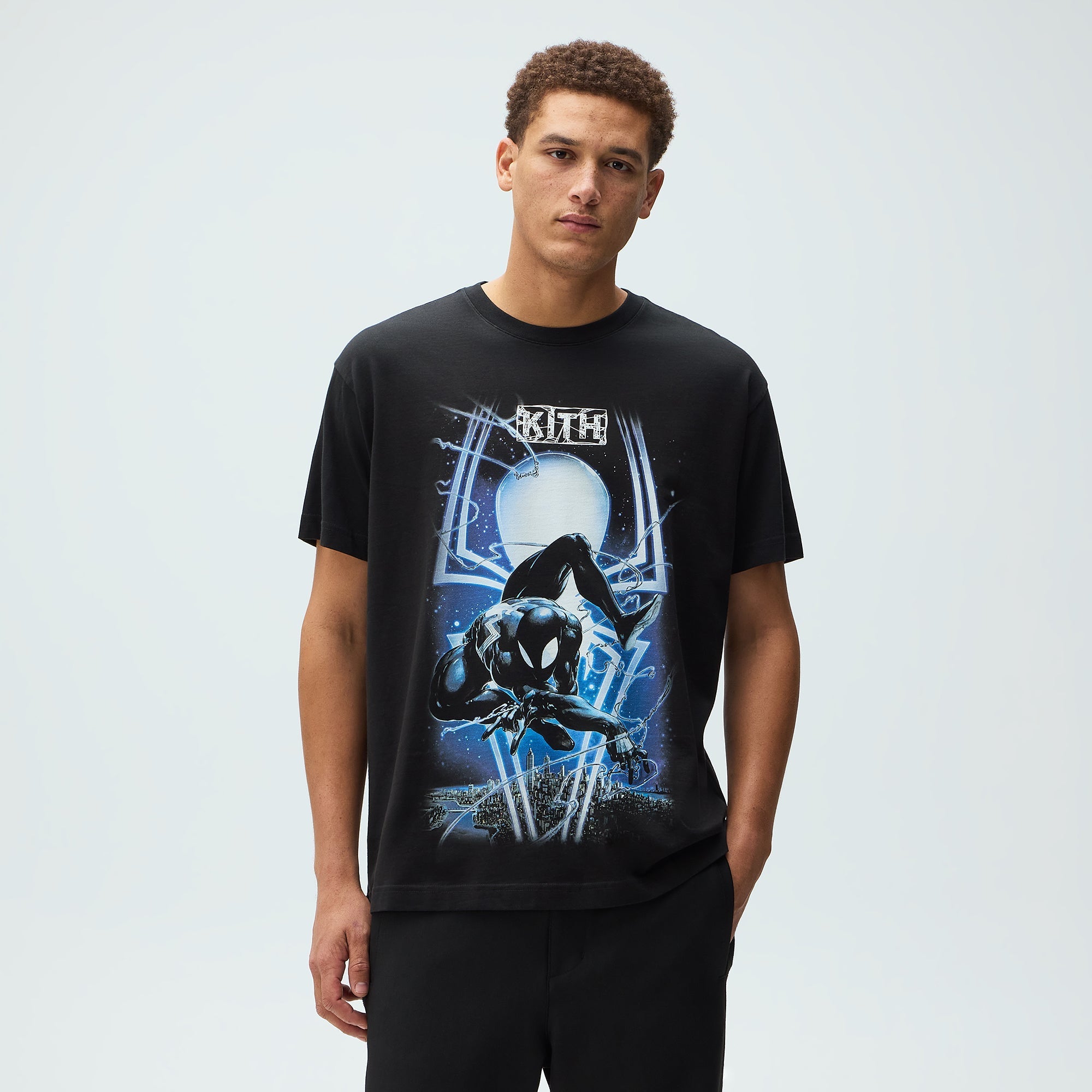 Marvel | Kith Symbiote Spiderman Vintage Tee - Black – Kith UK