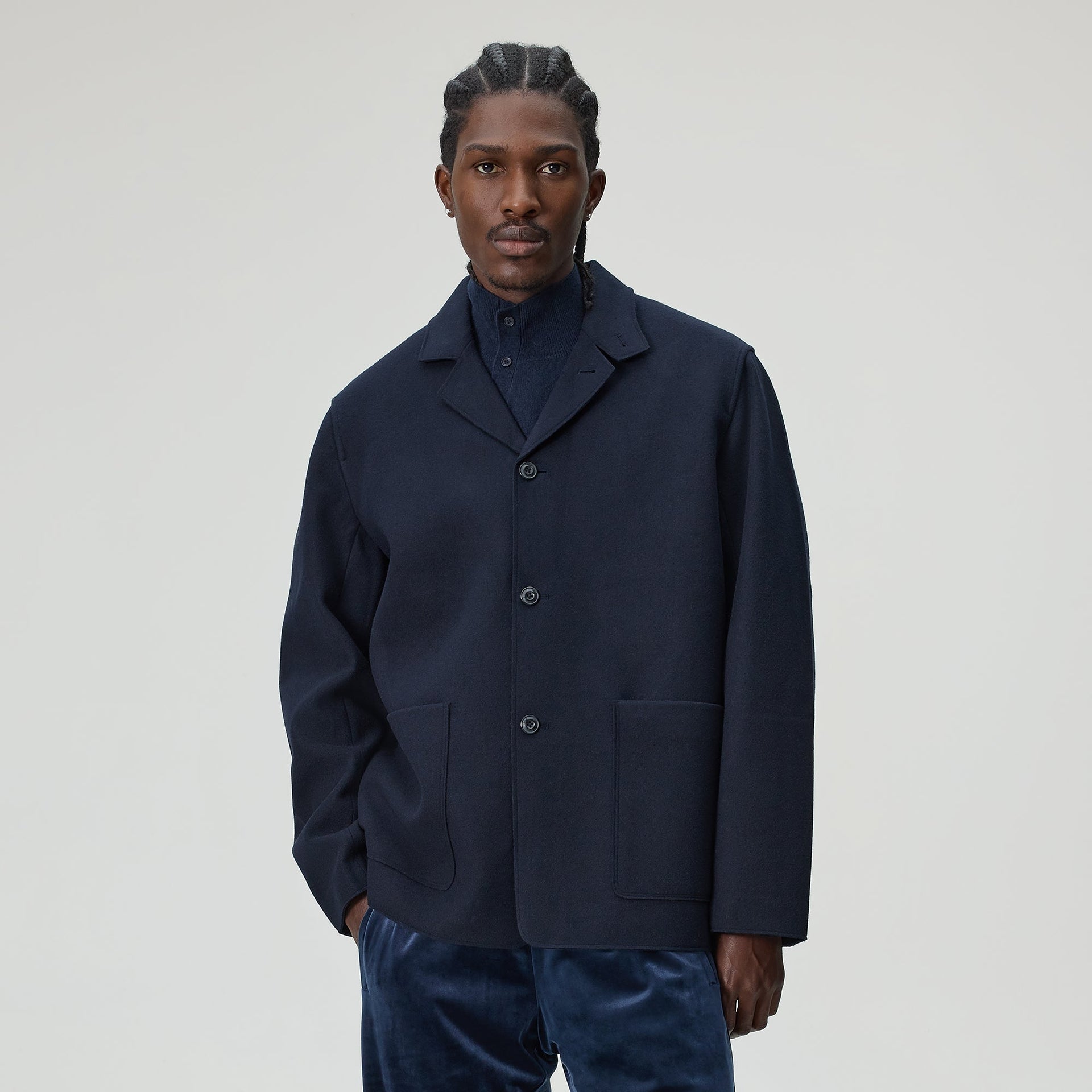 Kith Felted Jersey Savion Jacket - Ink