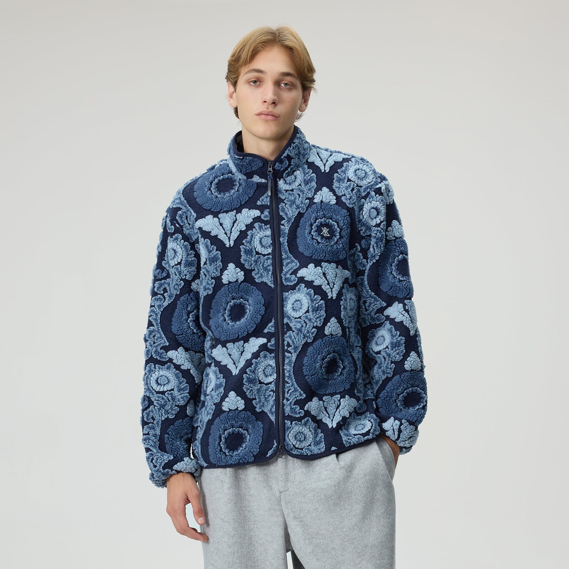 Kith Winter Vine Sherpa Harper Jacket - Nocturnal
