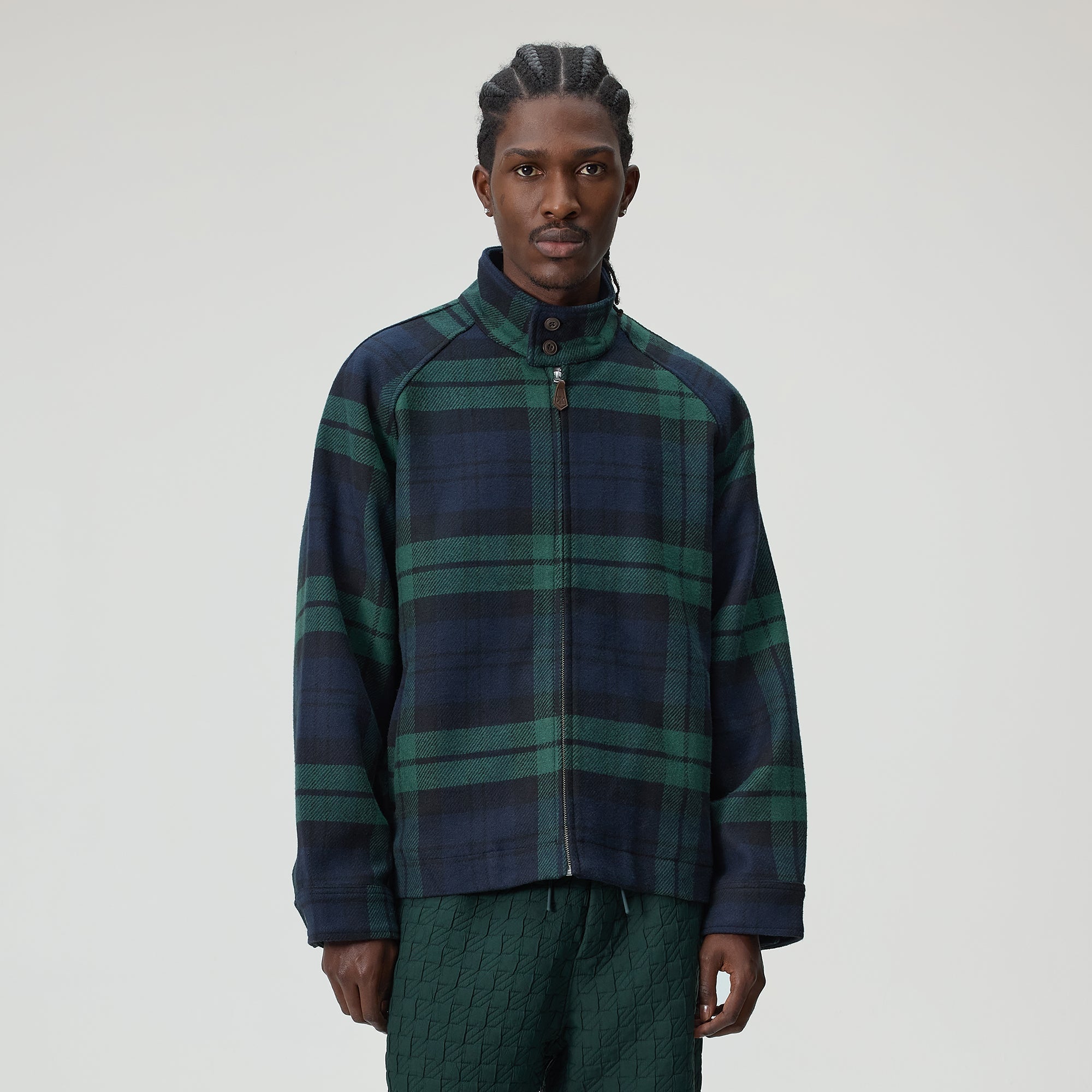 Kith Brushed Plaid Harrington Jacket - Eve – Kith UK