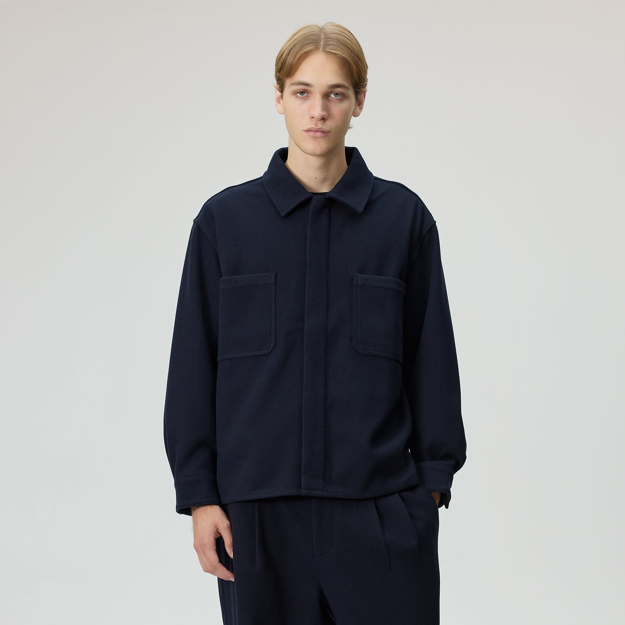 Kith Felted Jersey Ace Shirt - Ink – Kith UK