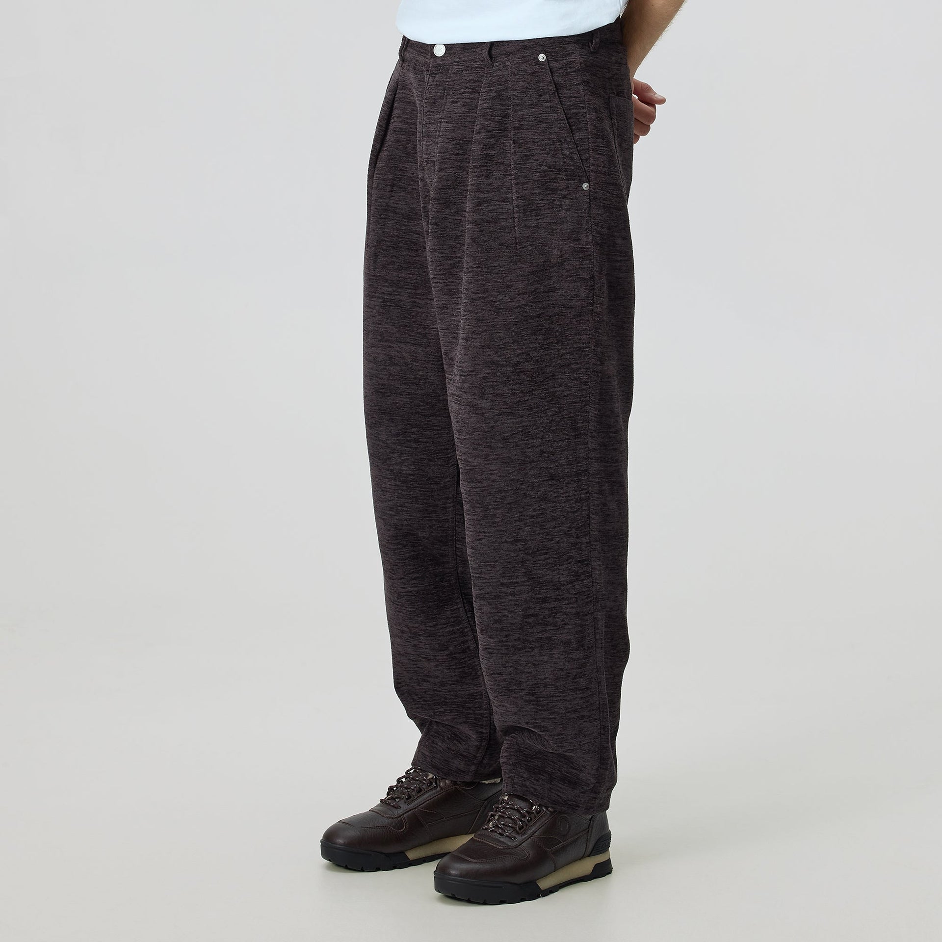 Kith Chenille Brett Pleated Taper Trouser - Kindling