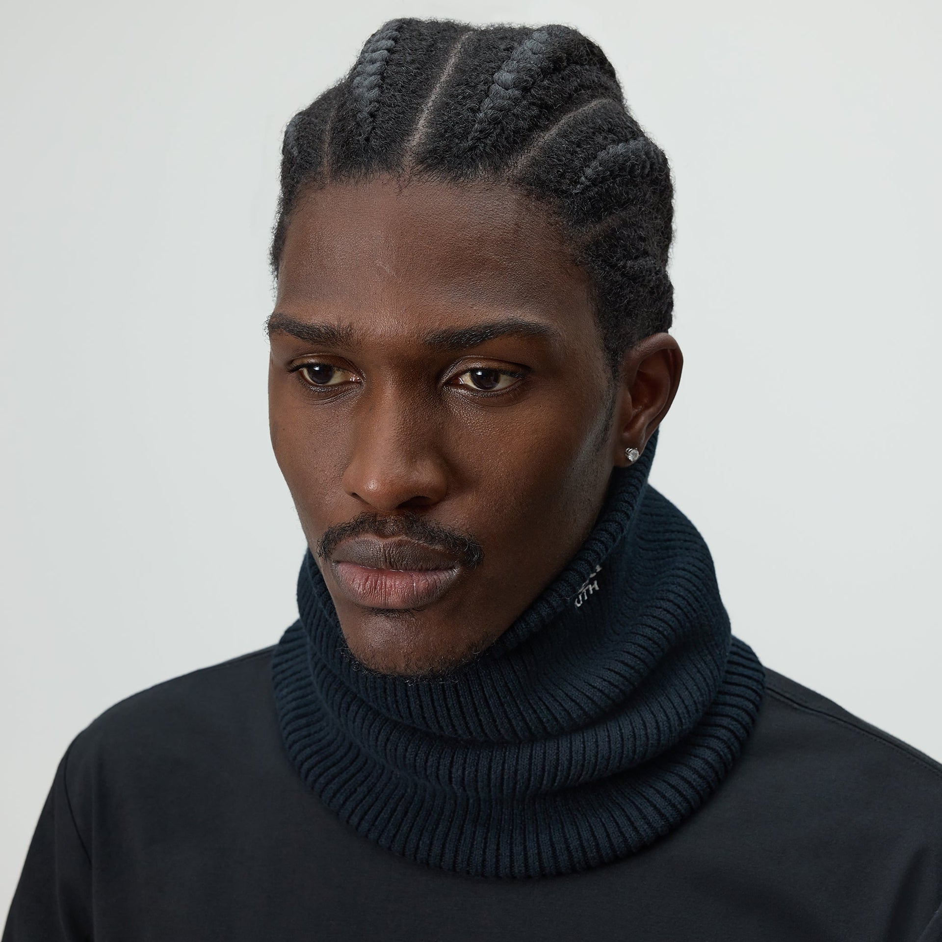 Kith Ribbed Neck Warmer - Black
