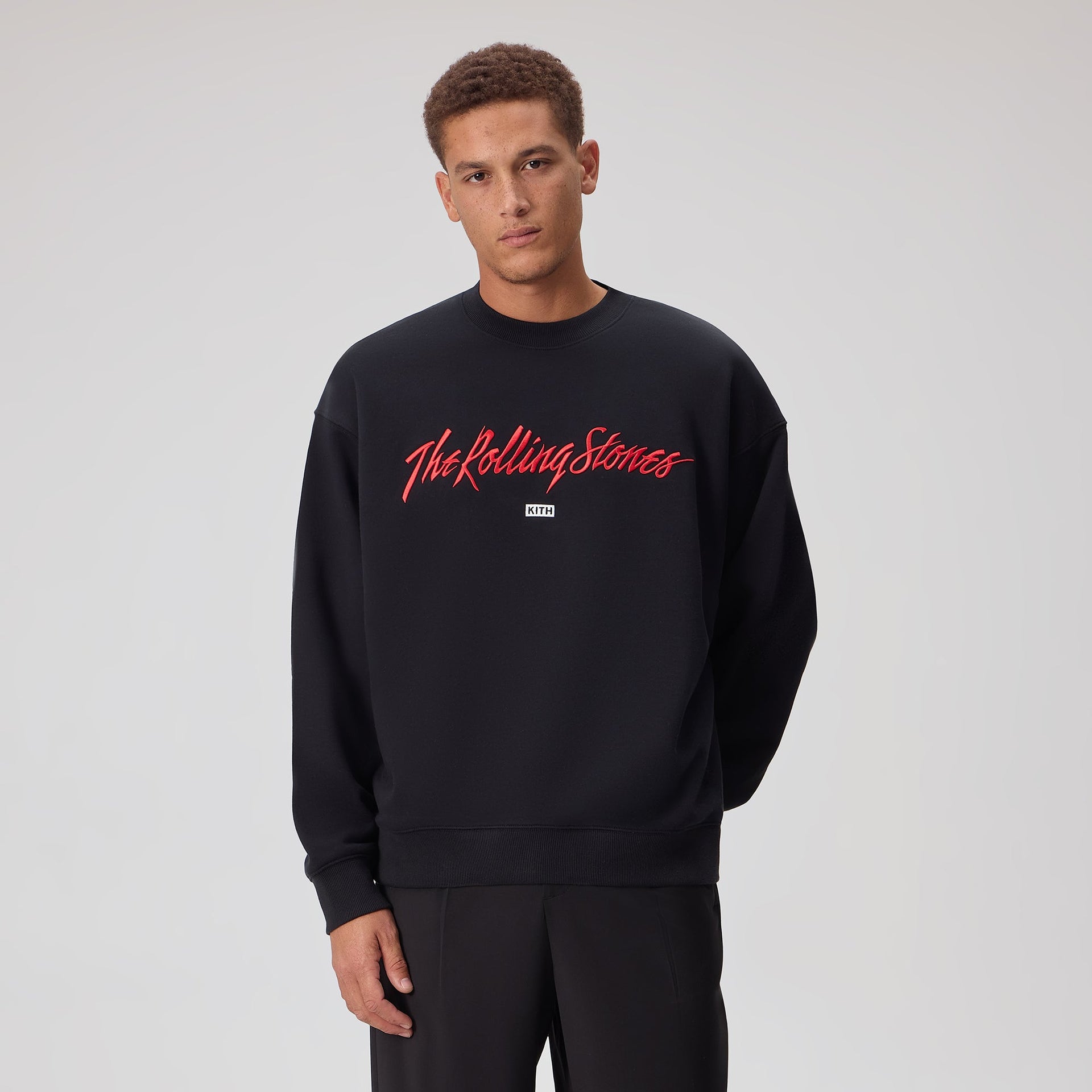 Kith for The Rolling Stones Monogram Tongue Nelson Crew - Black